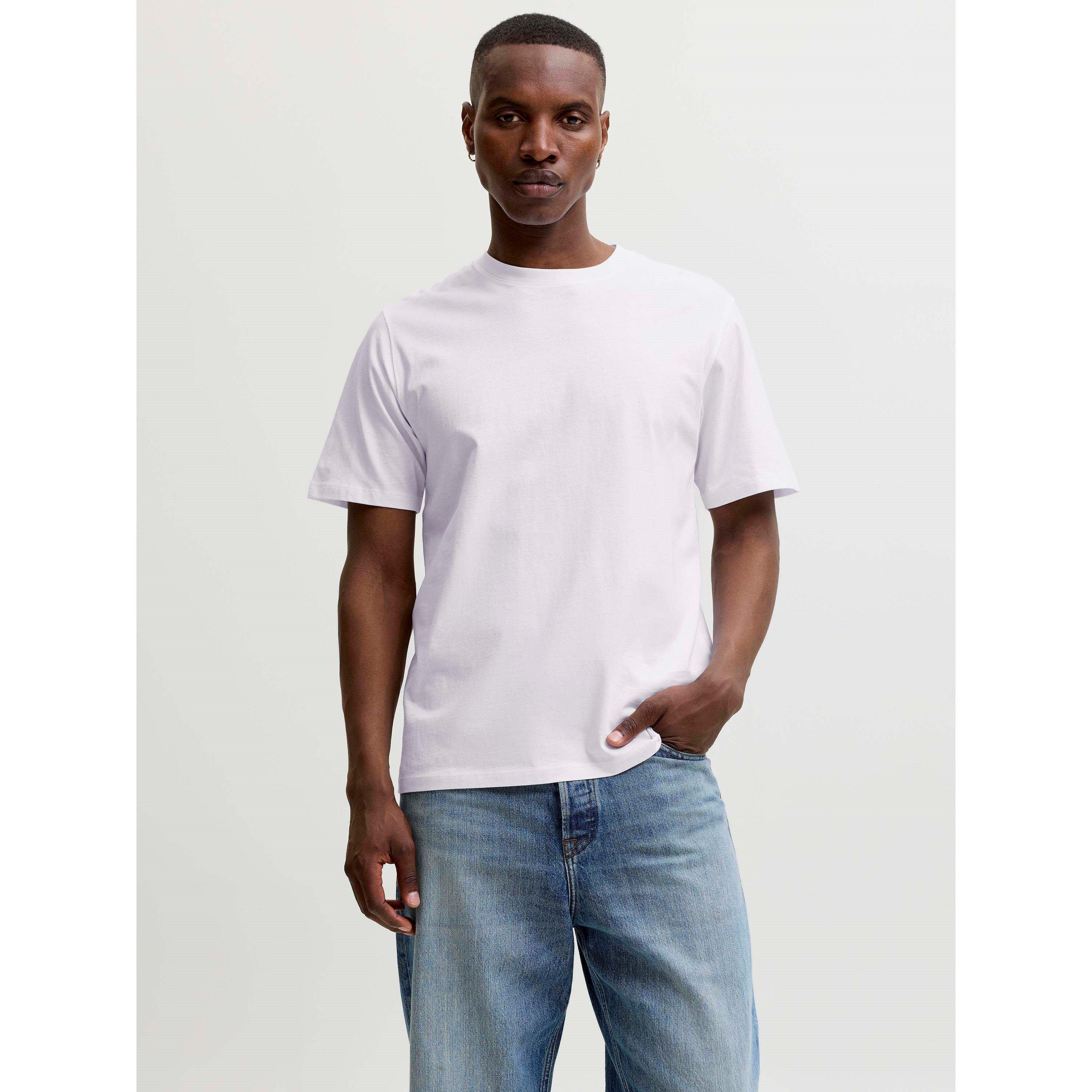 Bijela - Jack and Jones - Men's Basic Short Sleeve O-Neck T-Shirt - 7