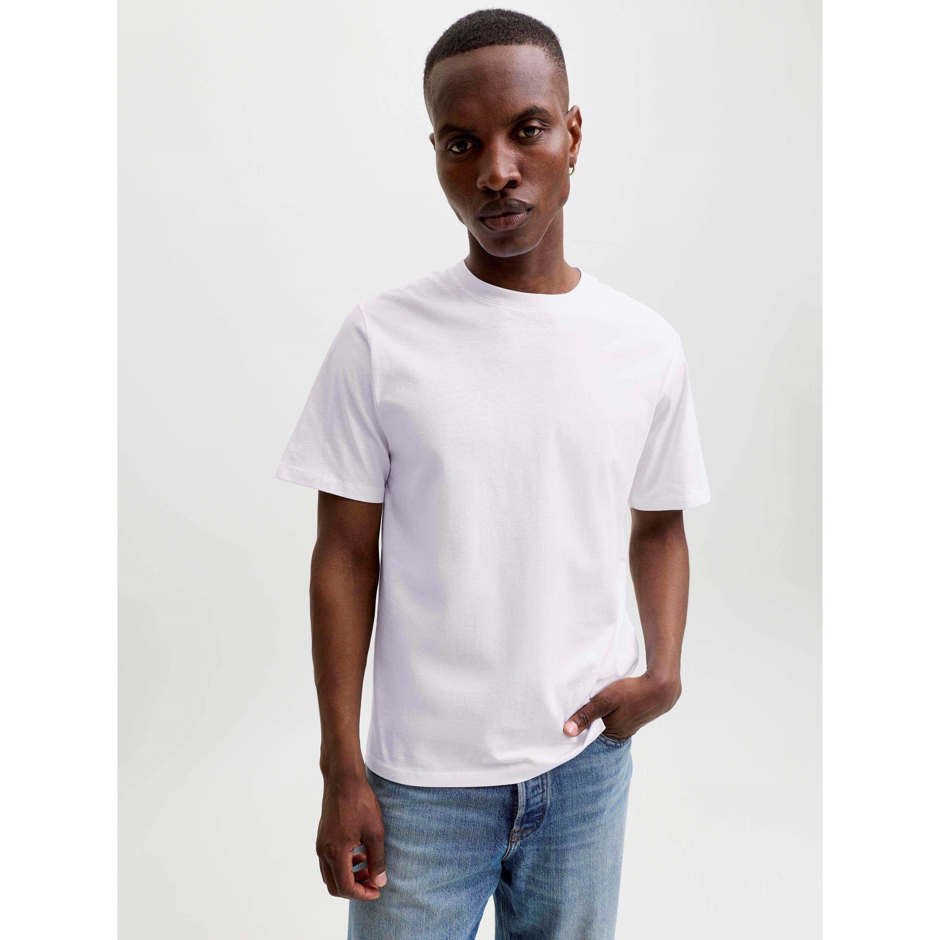 Bijela - Jack and Jones - Men's Basic Short Sleeve O-Neck T-Shirt - 8