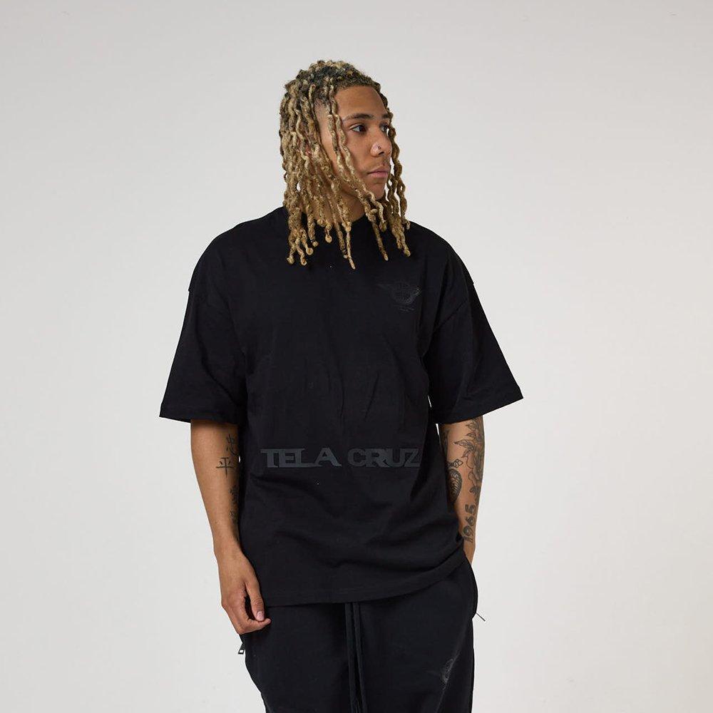 Blackout - Tela Cruz - Men's Oversized Design T-Shirt - 1
