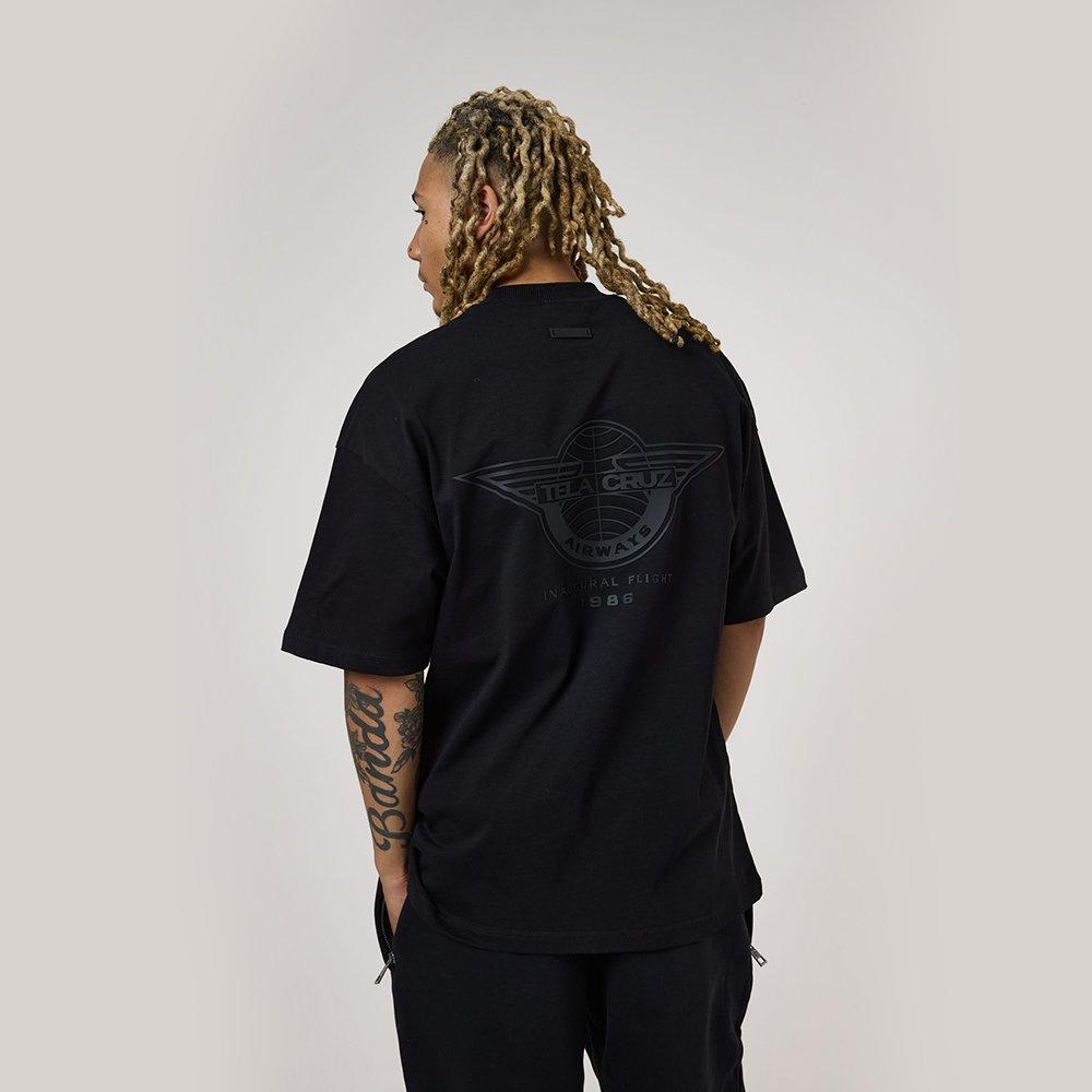 Blackout - Tela Cruz - Men's Oversized Design T-Shirt - 3