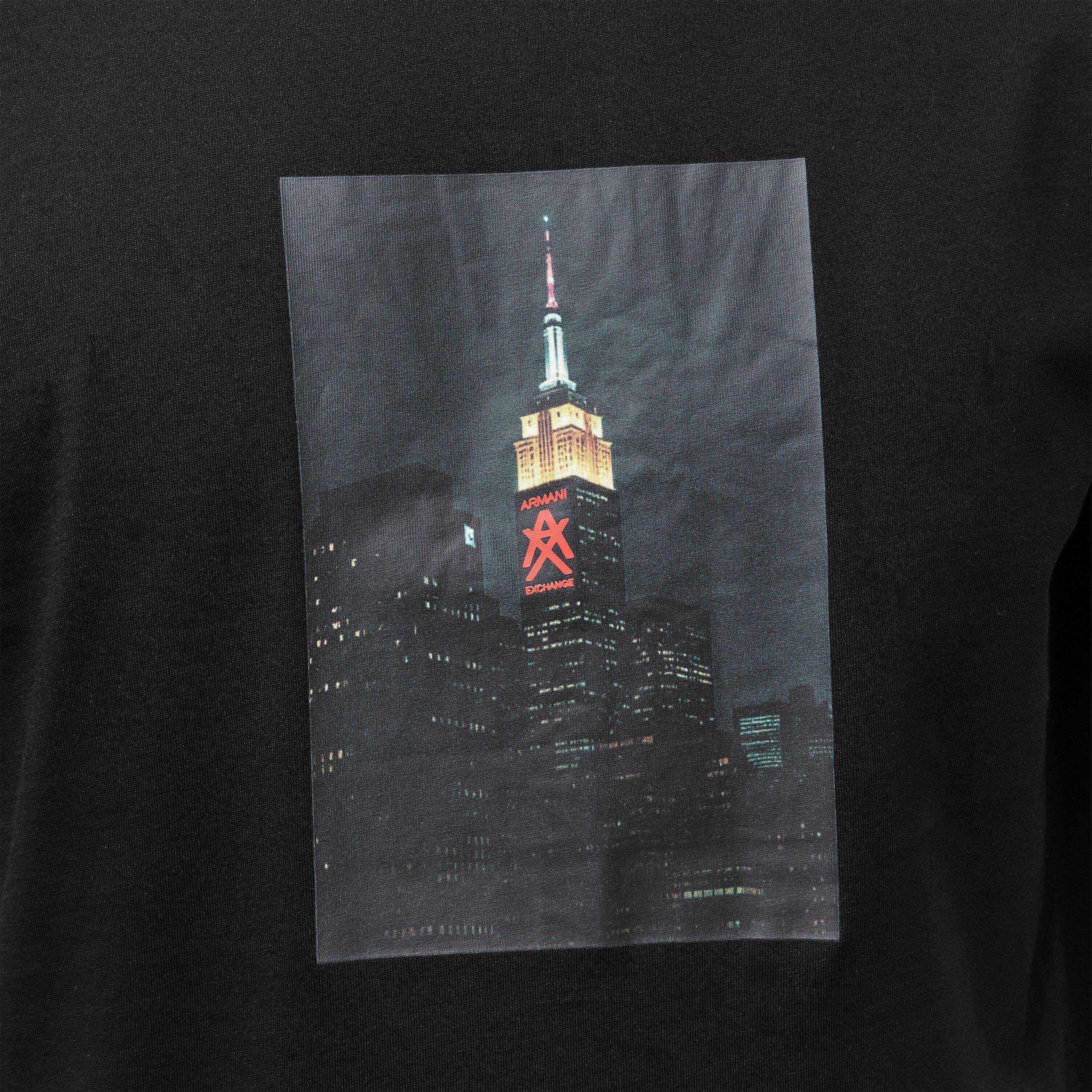 Zwart UC001 - Armani Exchange - Men's AX Skyline T-Shirt - 5