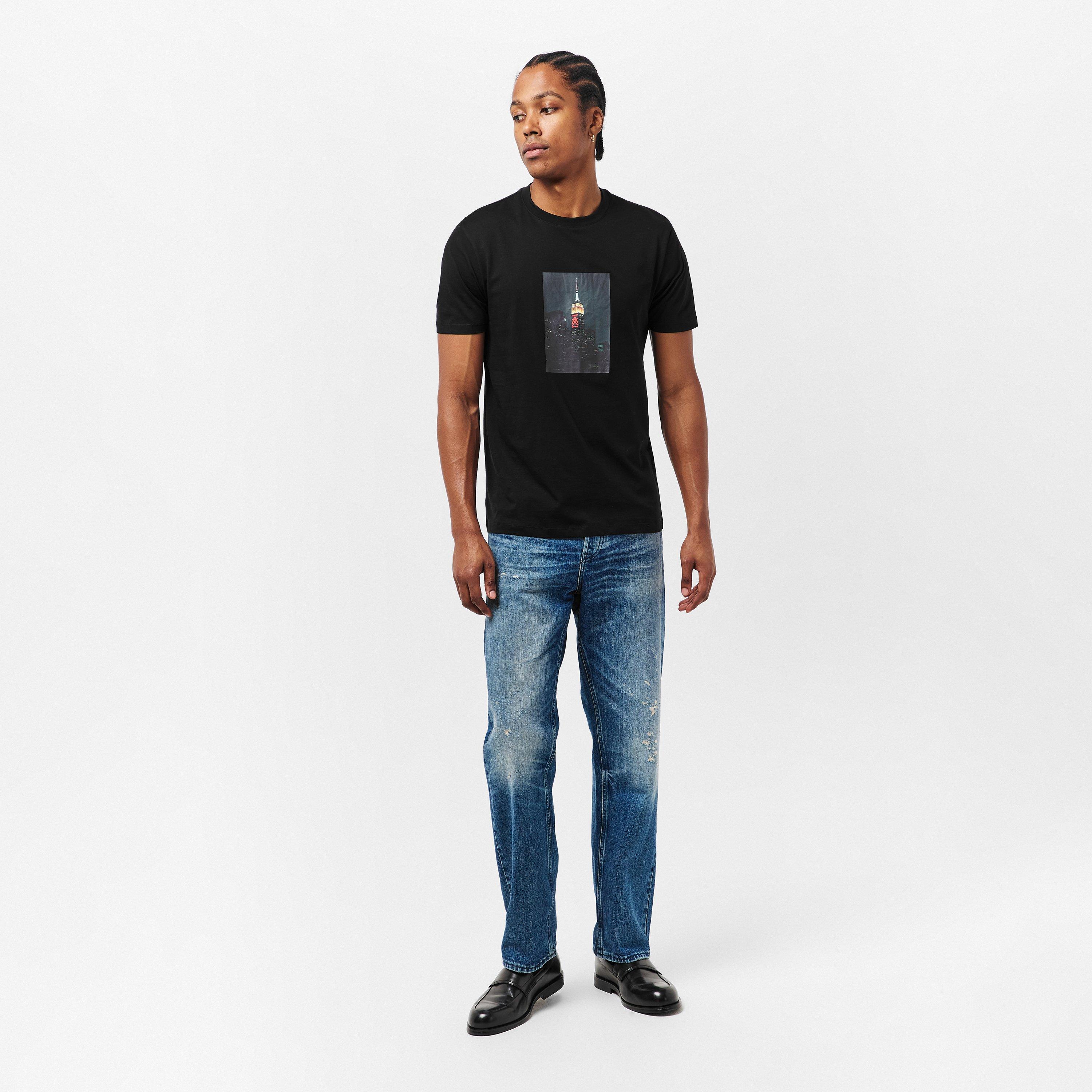 Zwart UC001 - Armani Exchange - Men's AX Skyline T-Shirt - 6