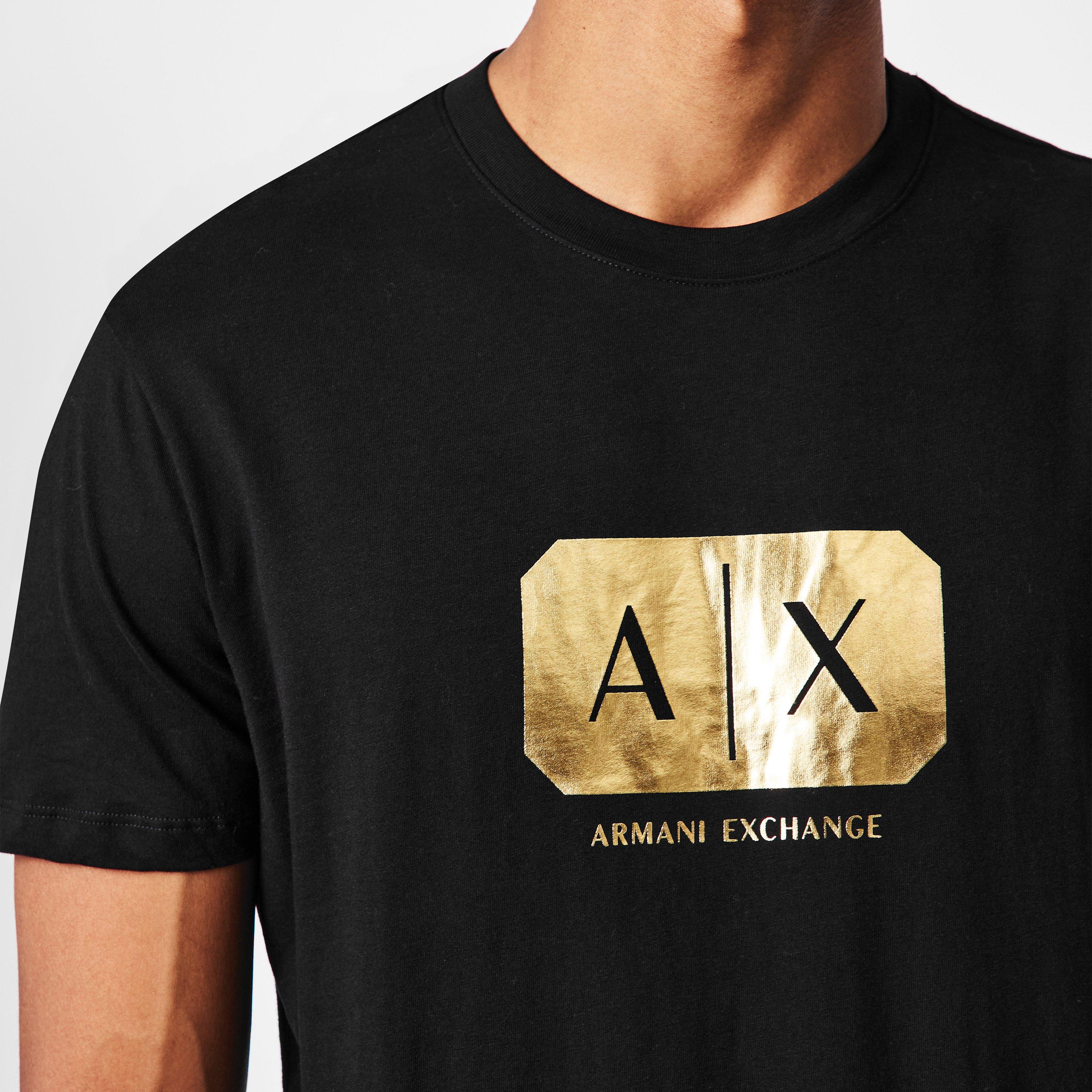 Black UC001 - Armani Exchange - AX Badge Lg Tee Sn61 - 5