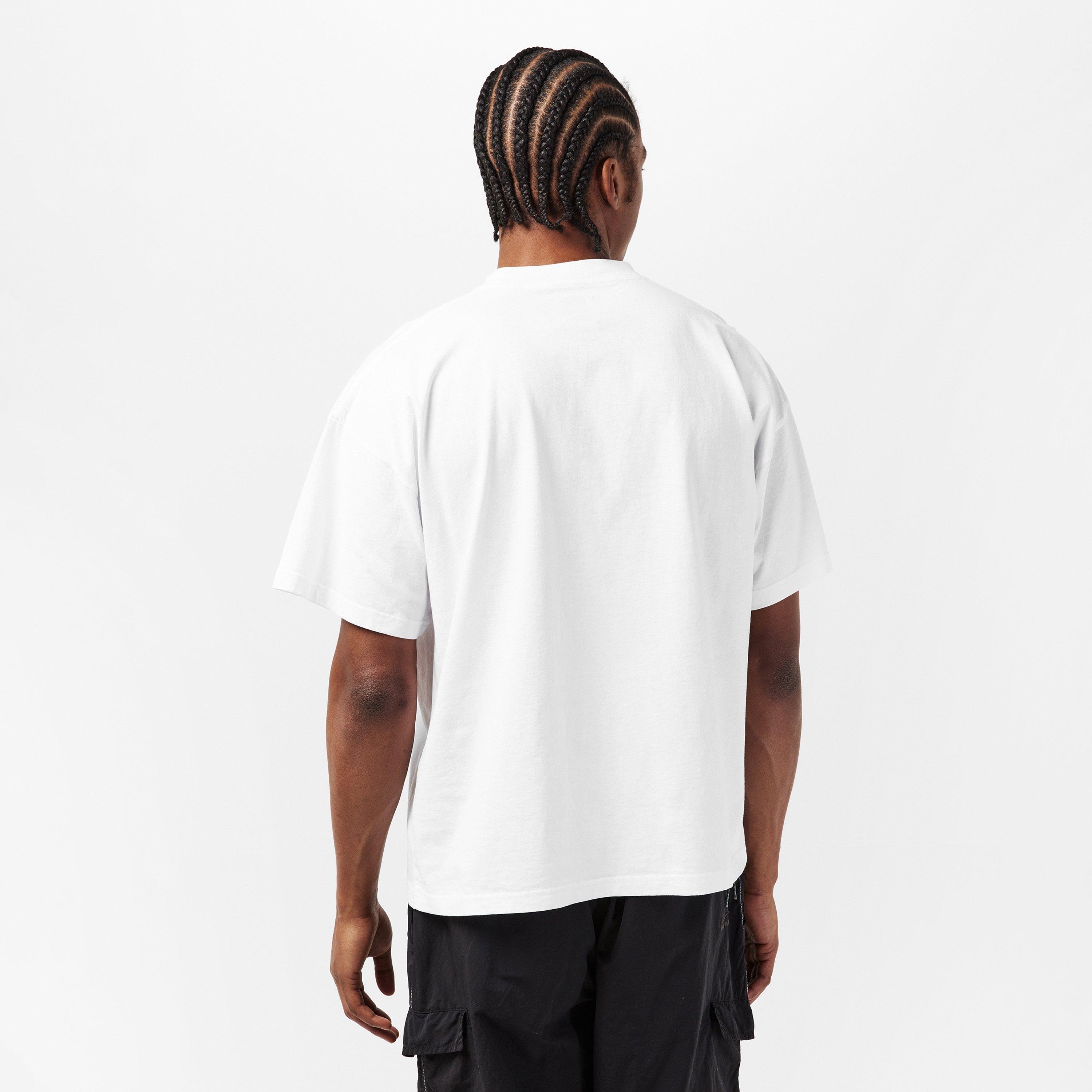 White - ROA - Men's Logo Organic T-Shirt - 4