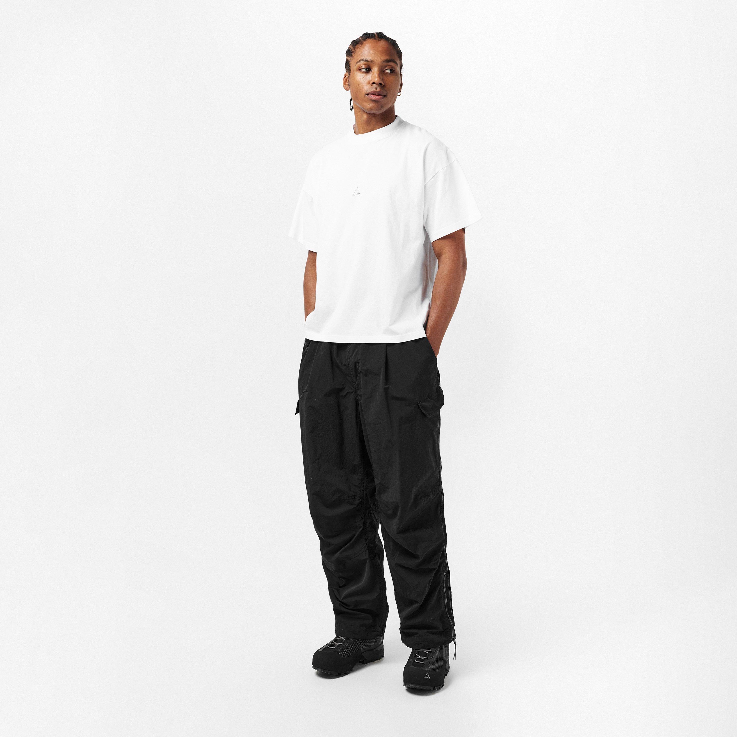 White - ROA - Men's Logo Organic T-Shirt - 6