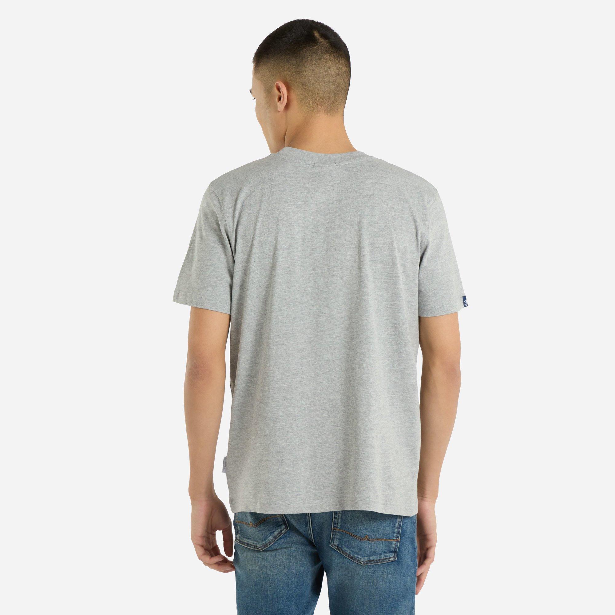 Grey Marl - Umbro - Layered Logo Regular Fit T-Shirt - 2