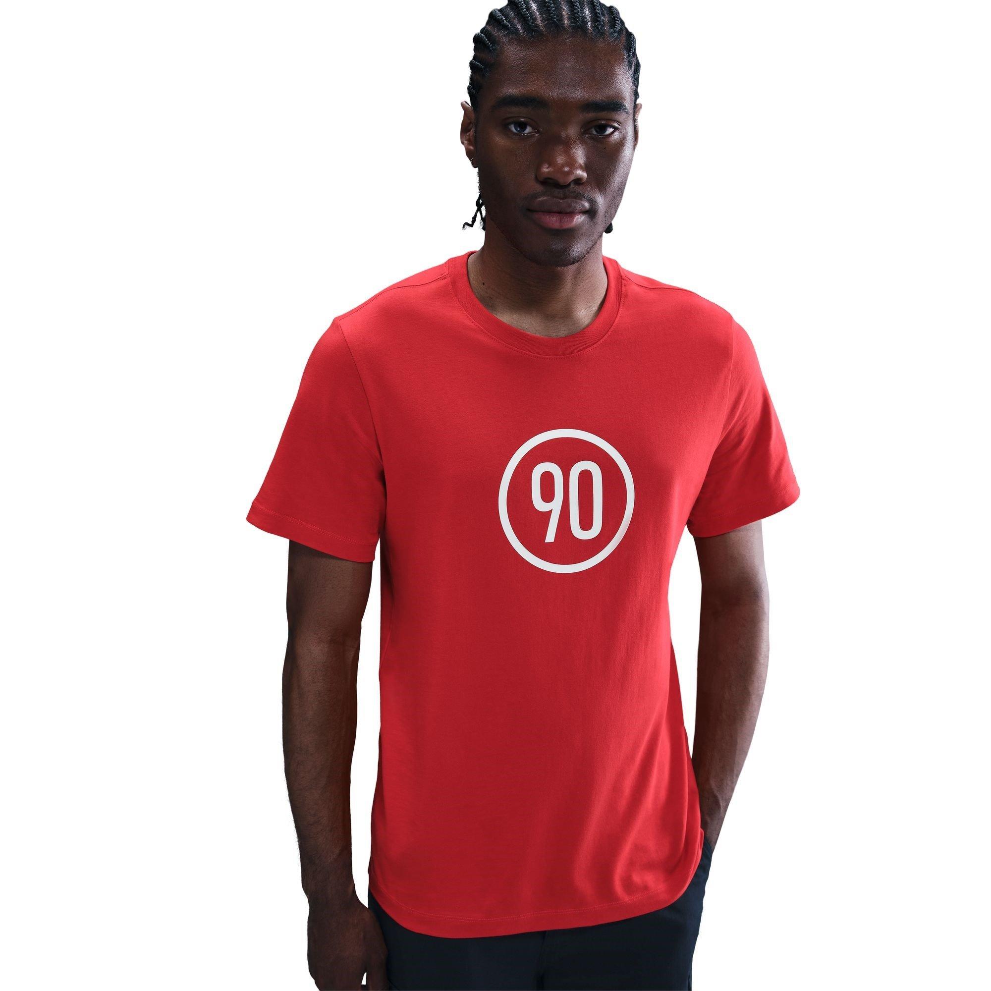 Nike Men's T90 T-Shirt - Red/White - S