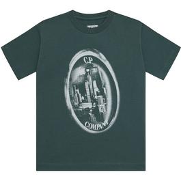 CP Company Cp Company Kids Lens Lgo Tee Jn44