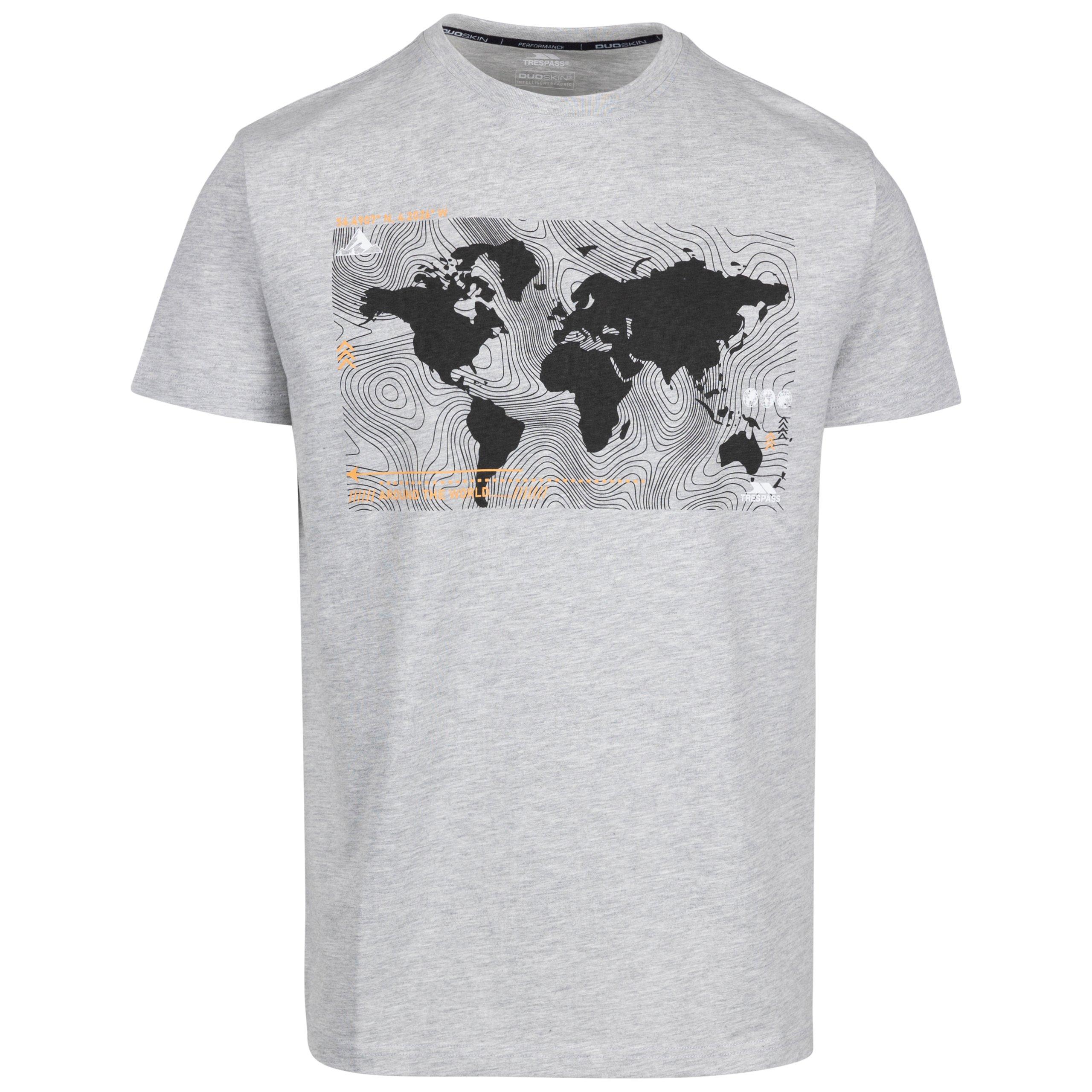 Grey Marl - Trespass - Men's Chera T-Shirt - 1