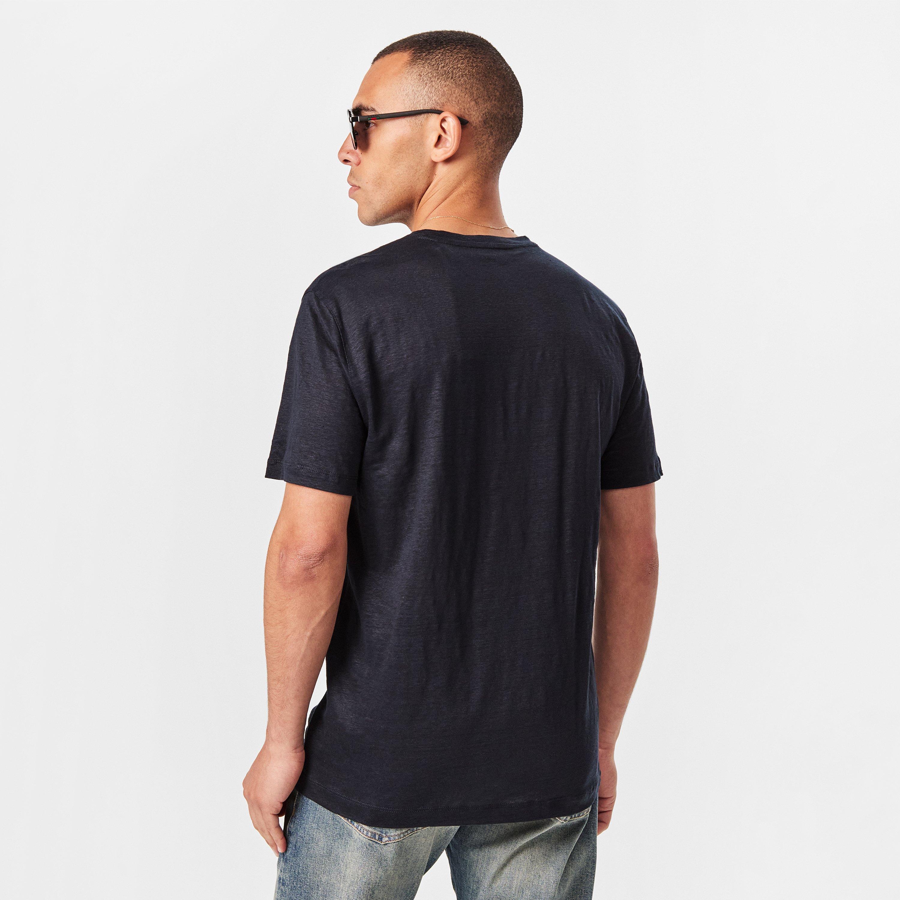 Dark Blue 408 - Boss - Men's Double Breasted Taut 73 T-Shirt, Soft Breathable Fabric - 4