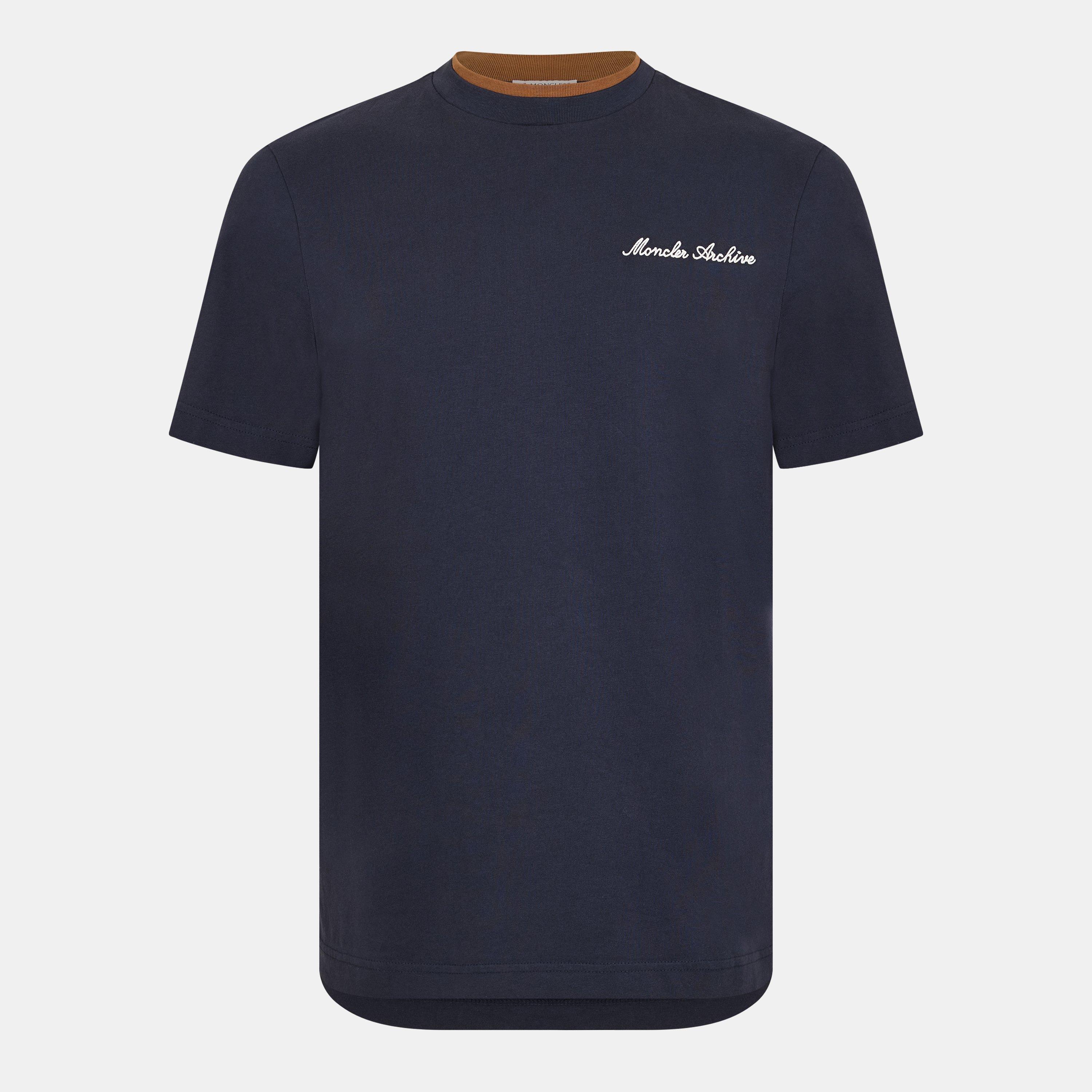 Moncler Men's CC T-Shirt - Navy 742 - Size 2XL