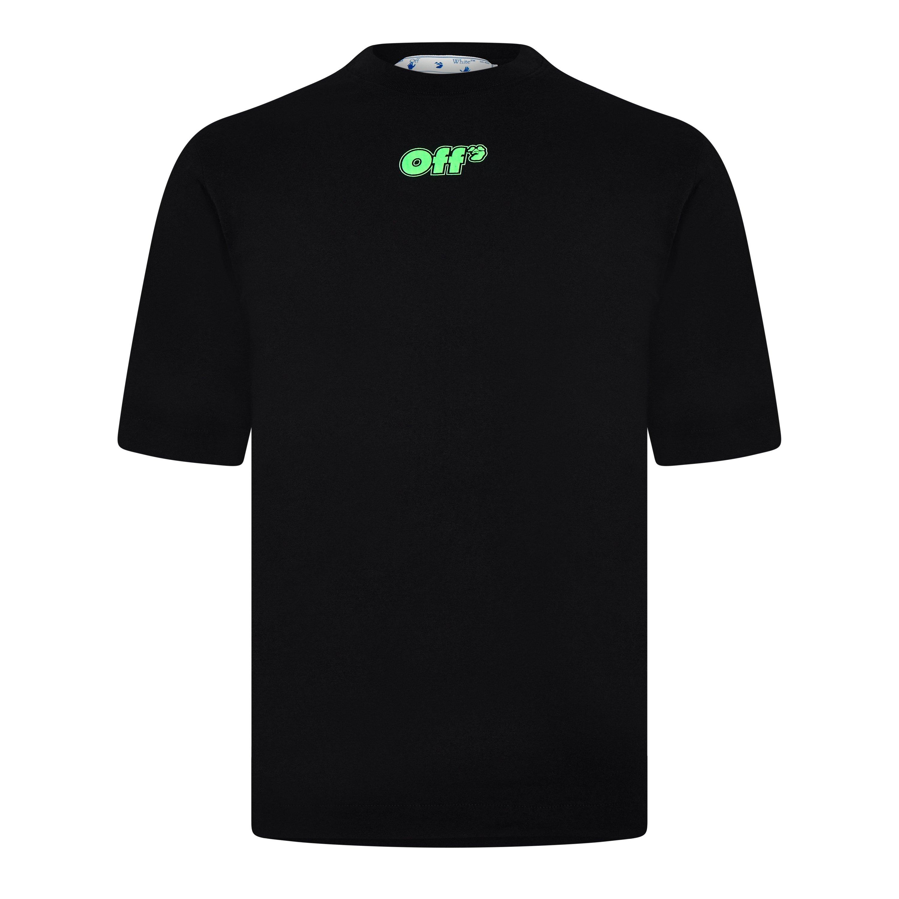 Black/Green Flu - Off White - Men's Skate Short-Sleeve T-Shirt - 1