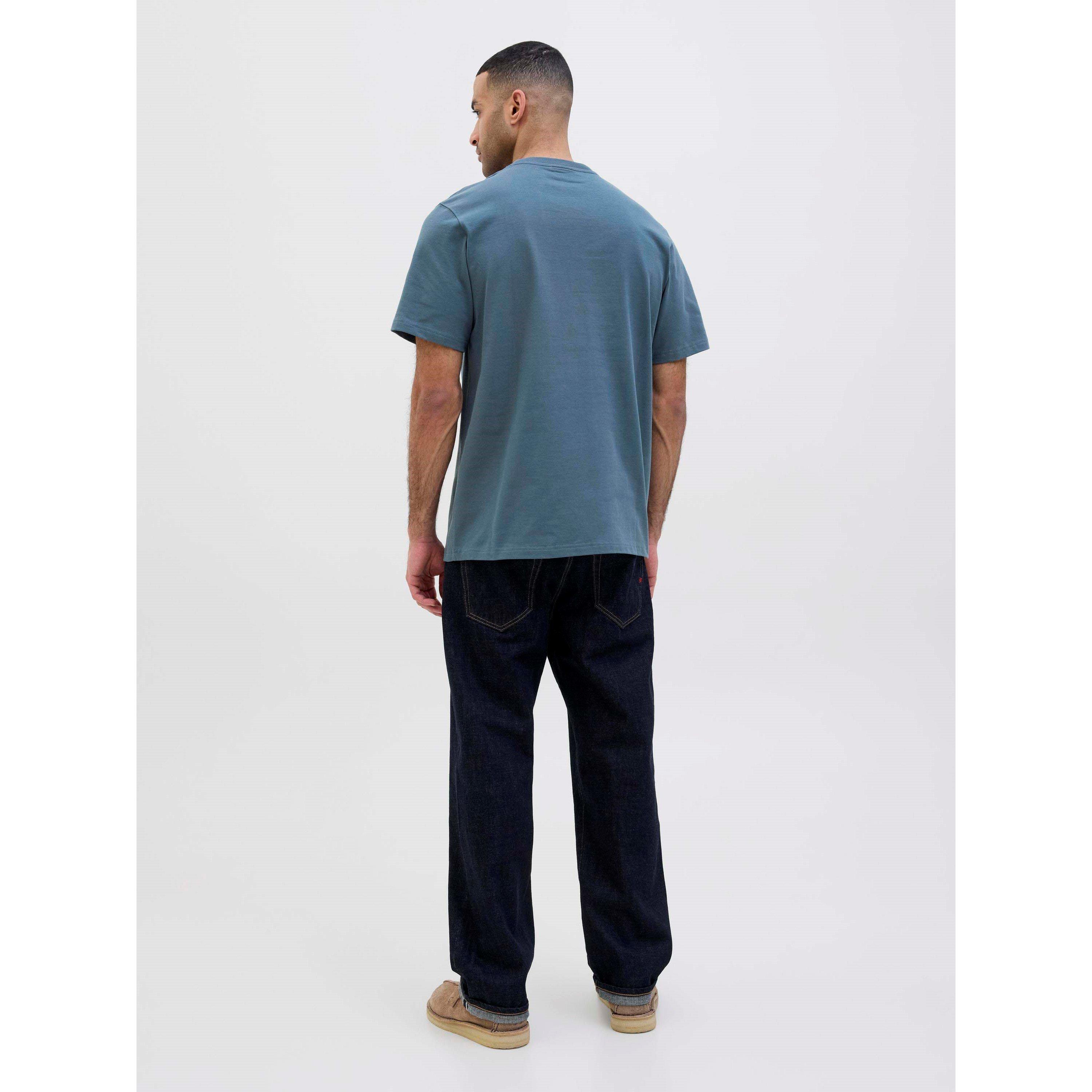 Bleu Orion - Jack and Jones - Men's Crew Neck Tee Short Sleeve T-Shirt - 3