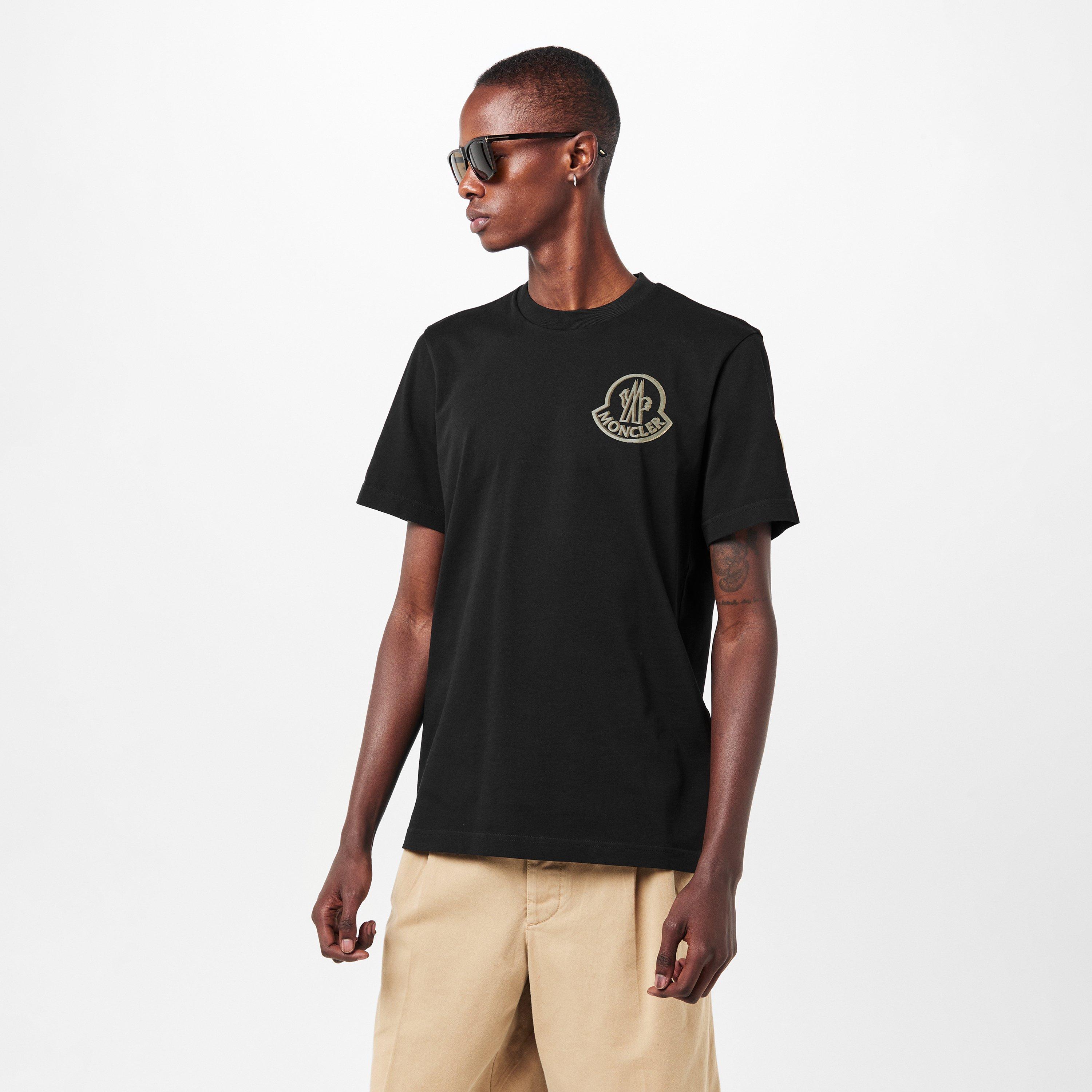 Black 999 - Moncler - Men's Regular Fit T-Shirt - 3