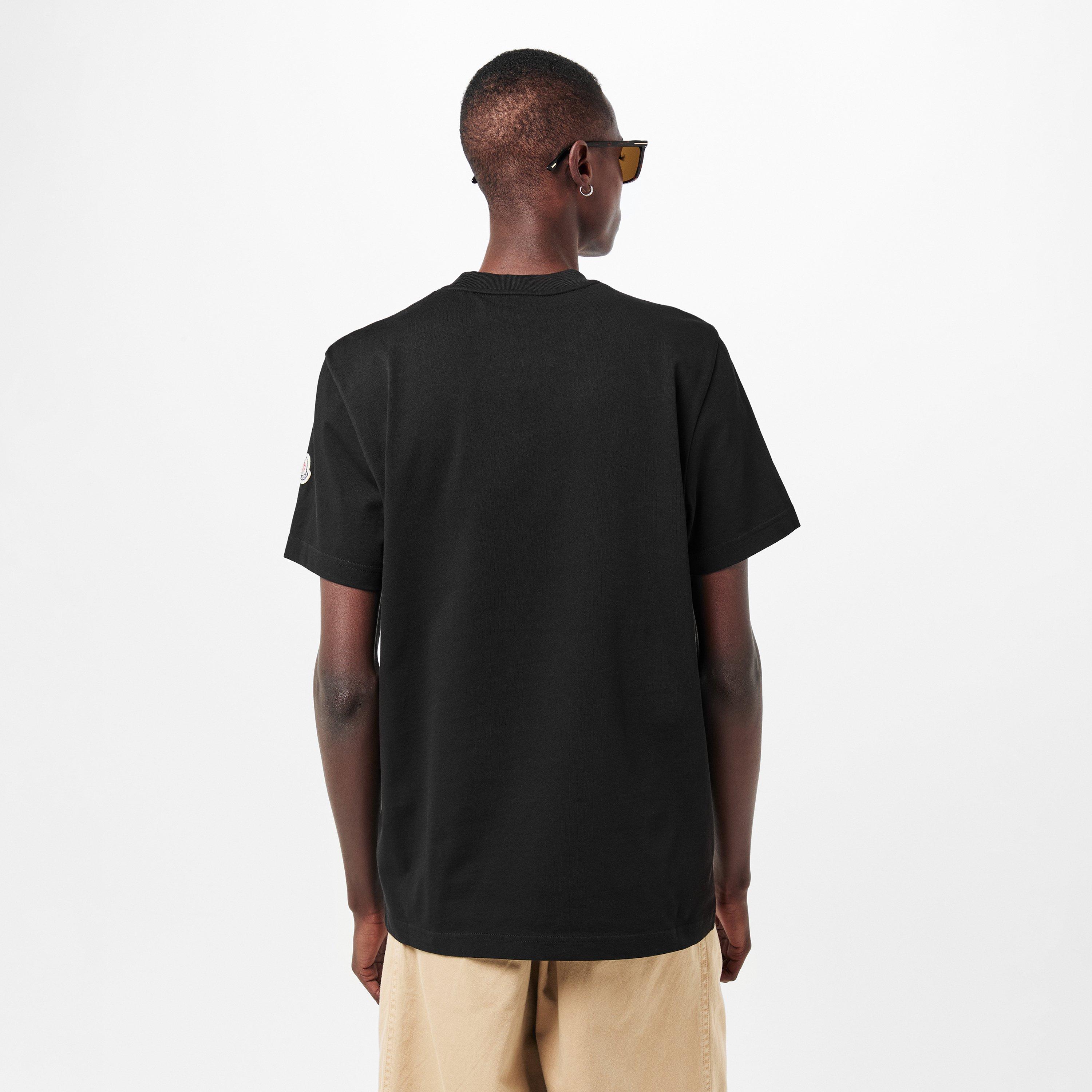 Black 999 - Moncler - Men's Regular Fit T-Shirt - 4