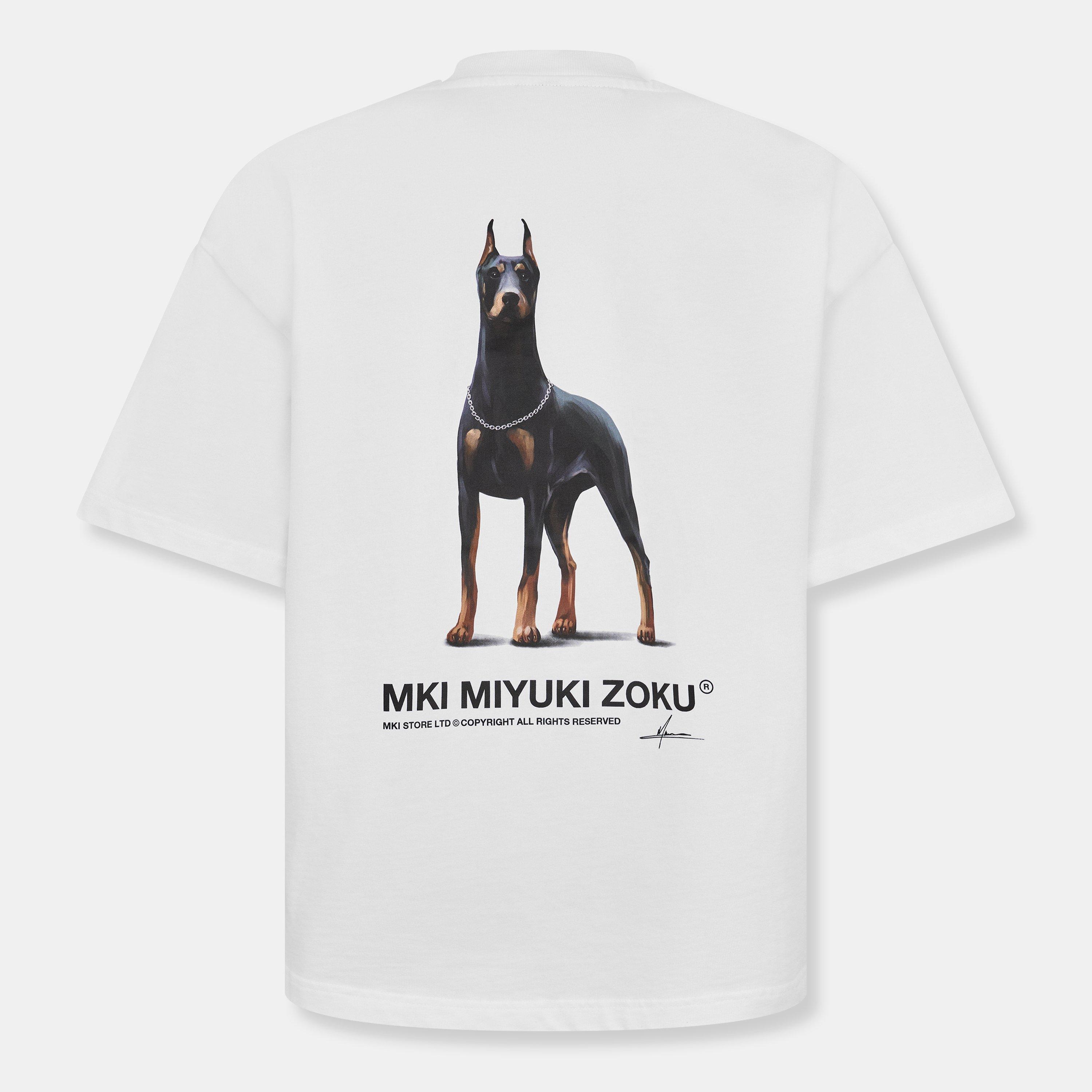 White - MKI MIYUKI ZOKU - Men's Rubi Dobie Oversized Fit Oversized T-Shirt - 2