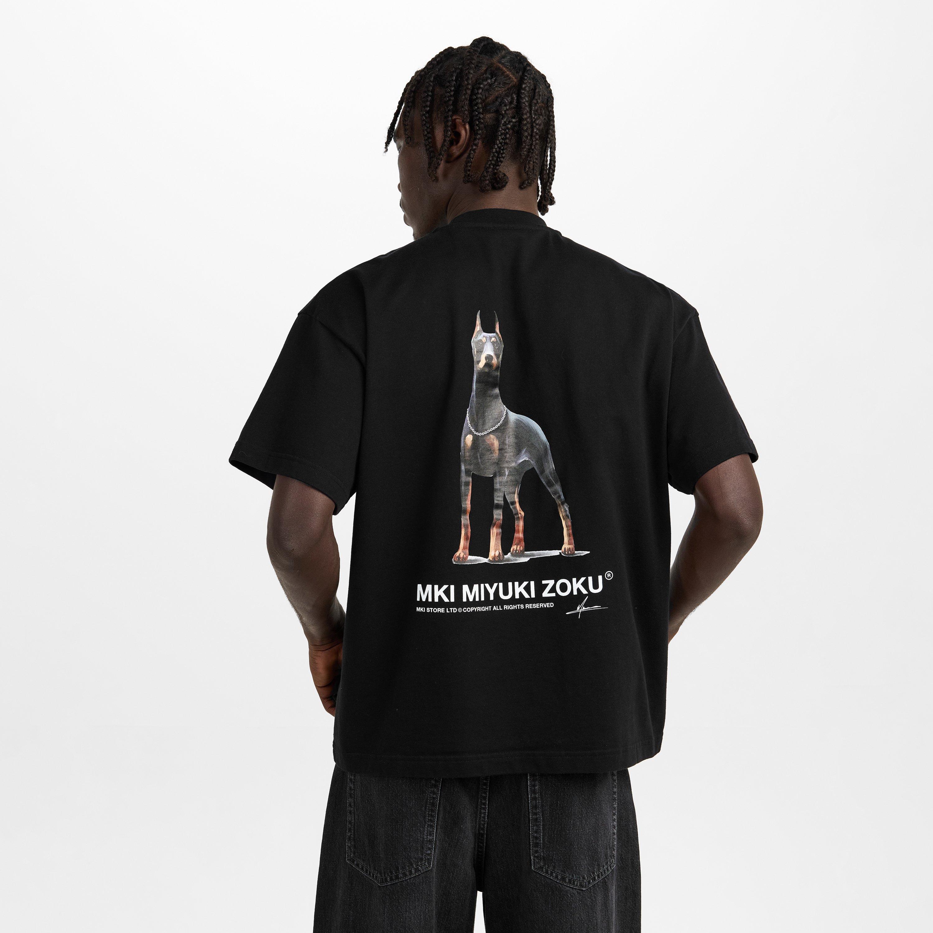 Black - MKI MIYUKI ZOKU - Men's Rubi Dobie Oversized Fit Oversized T-Shirt - 4