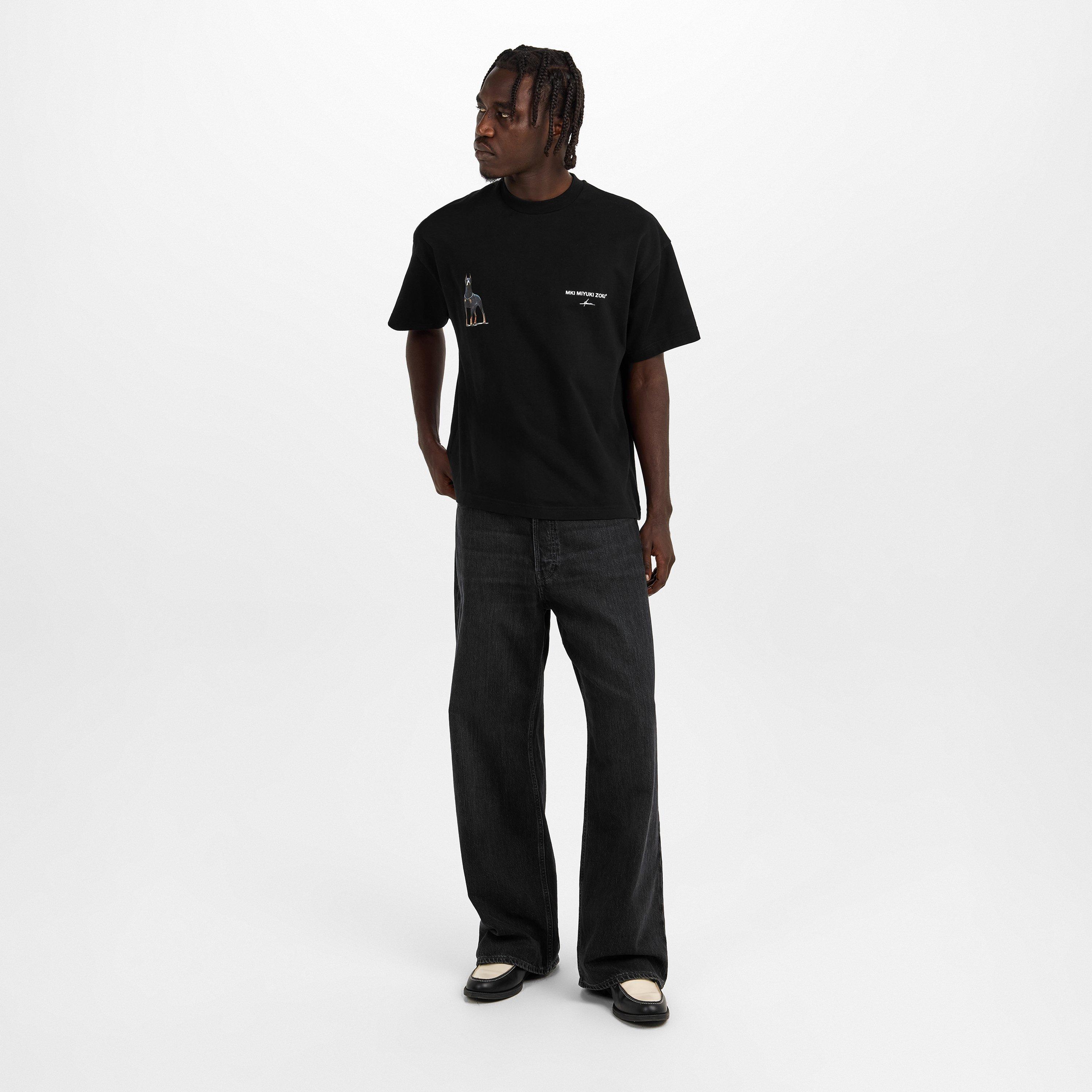 Black - MKI MIYUKI ZOKU - Men's Rubi Dobie Oversized Fit Oversized T-Shirt - 6