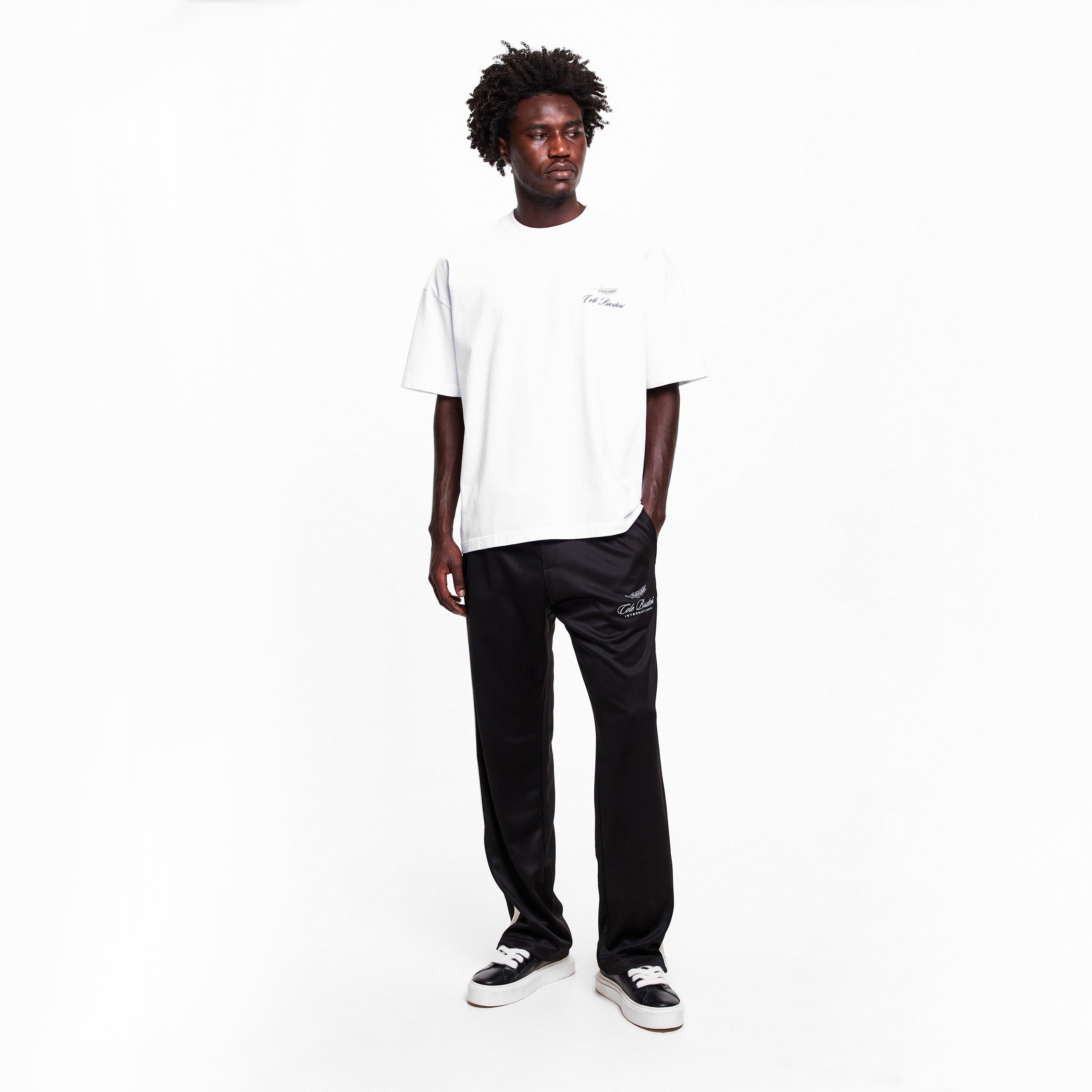 White - Cole Buxton - Men's Inter Logo Oversized T-Shirt - 6