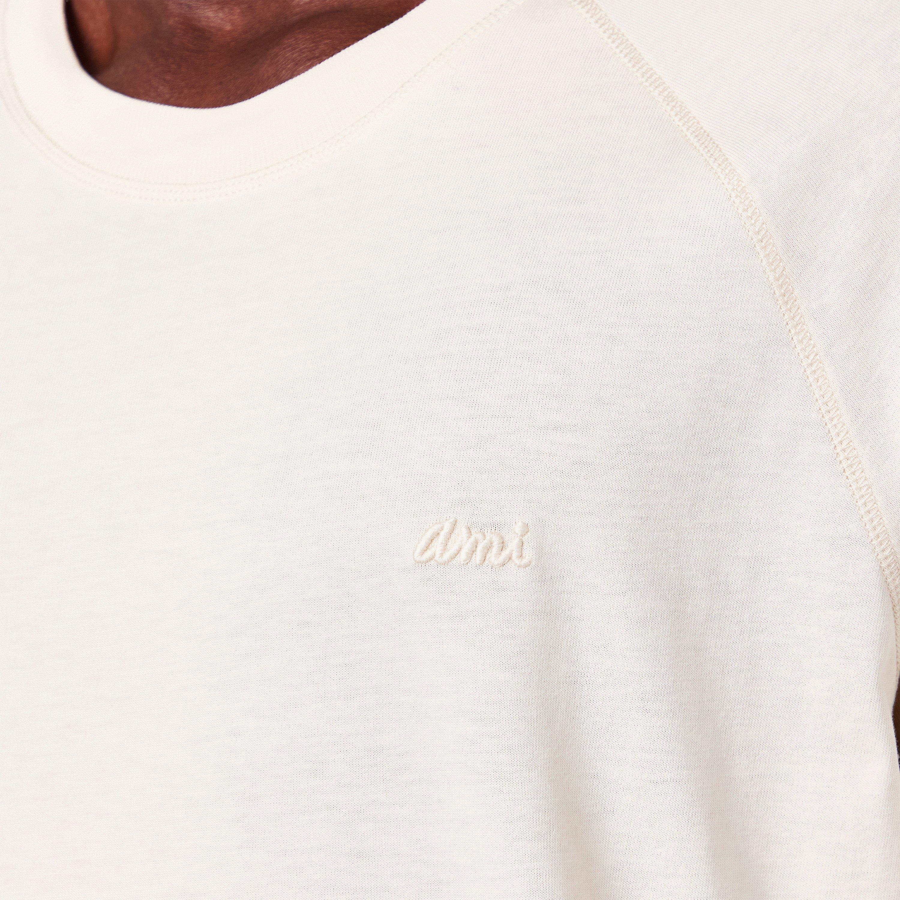 Ivory - Ami Paris - Ami Script Tee Sn54 - 5