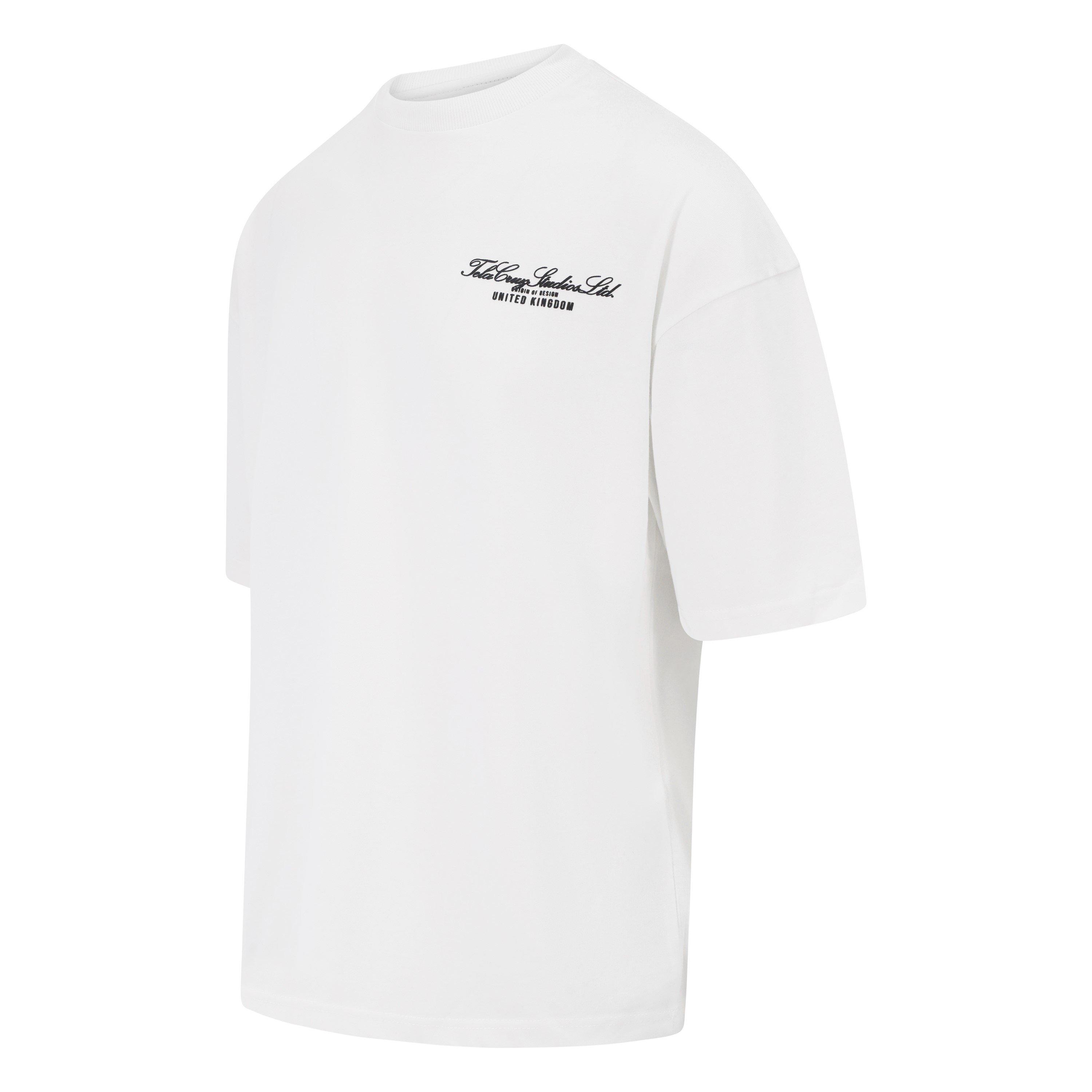 White - Tela Cruz - Men's Studio Tee Oversized T-Shirt - 1