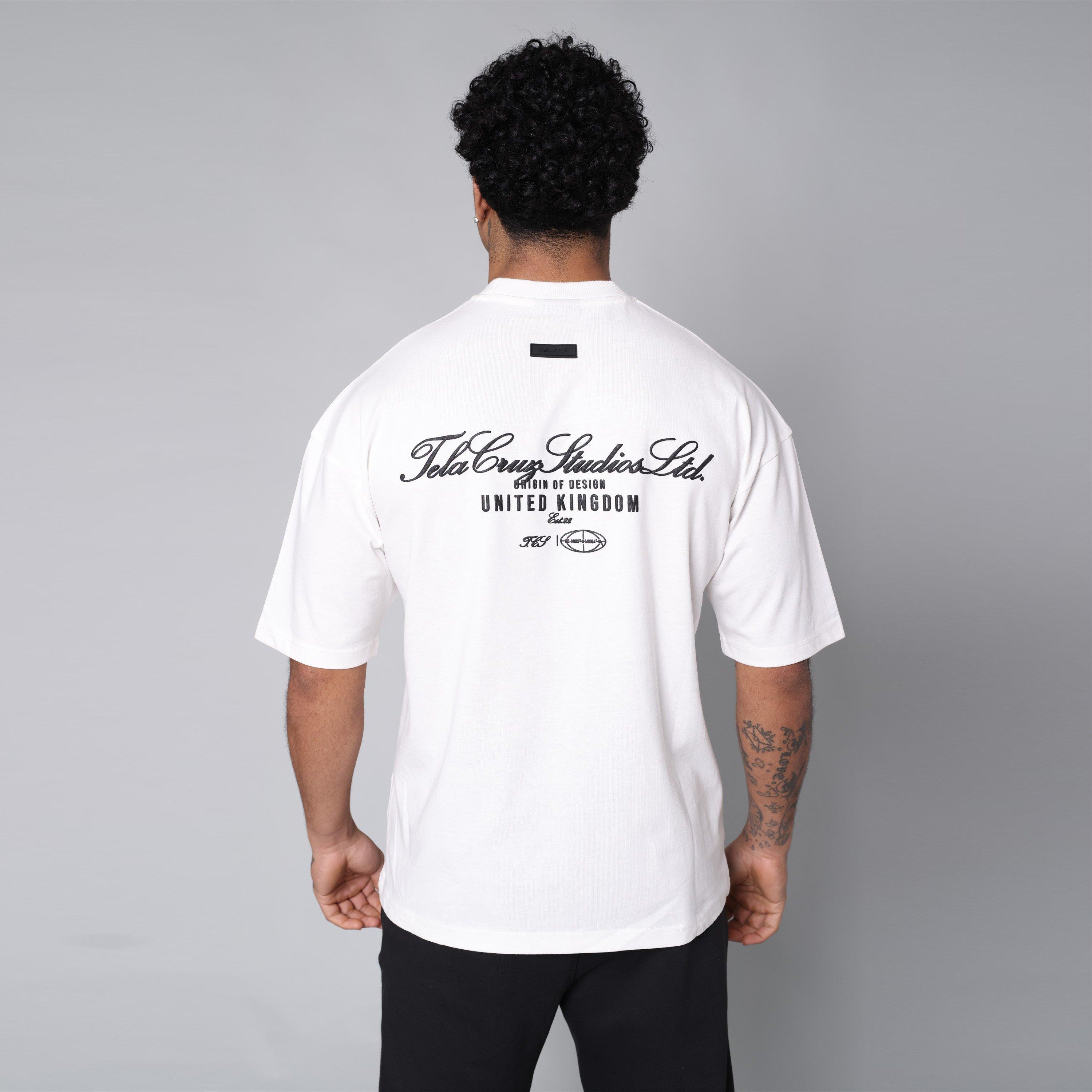 White - Tela Cruz - Men's Studio Tee Oversized T-Shirt - 4