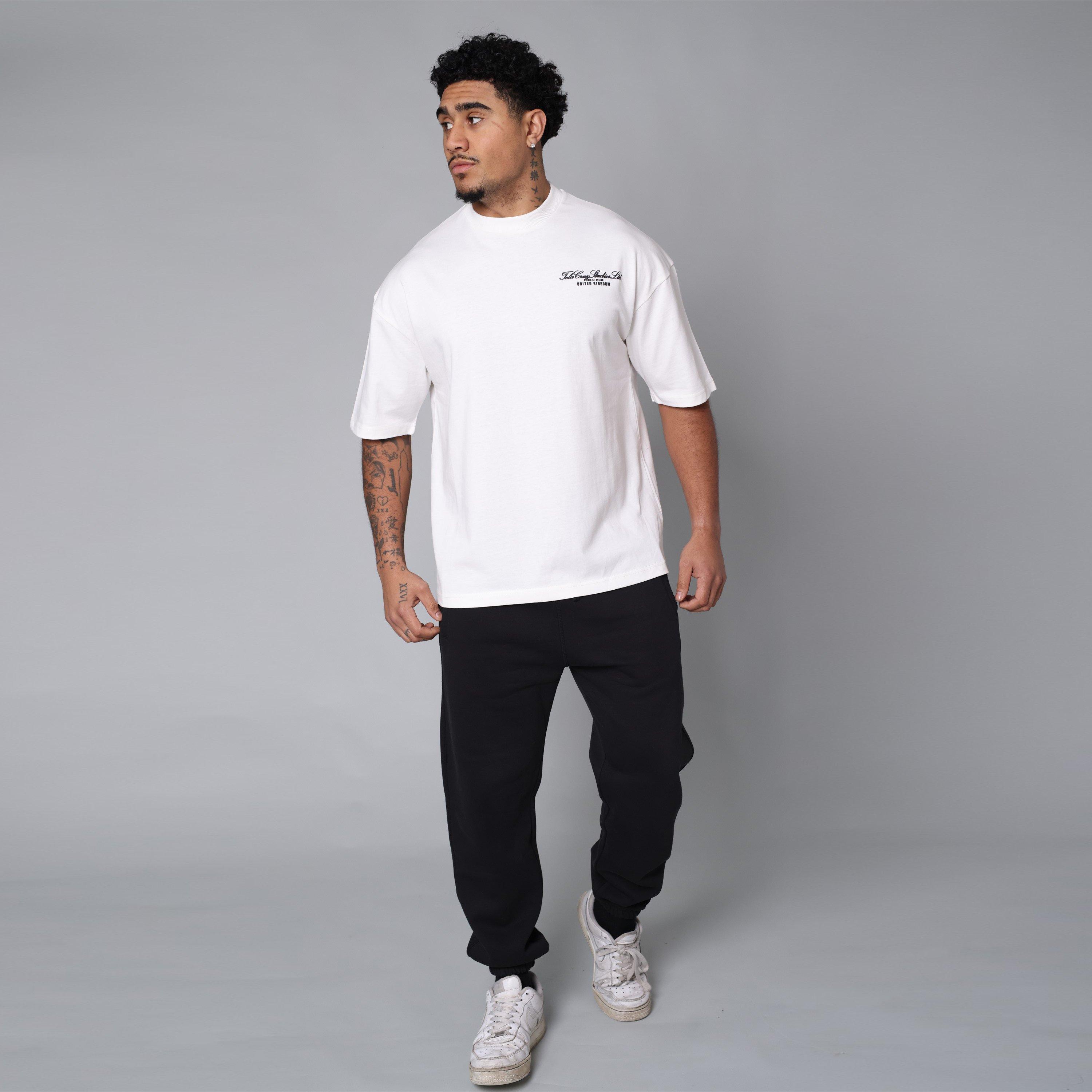 White - Tela Cruz - Men's Studio Tee Oversized T-Shirt - 7