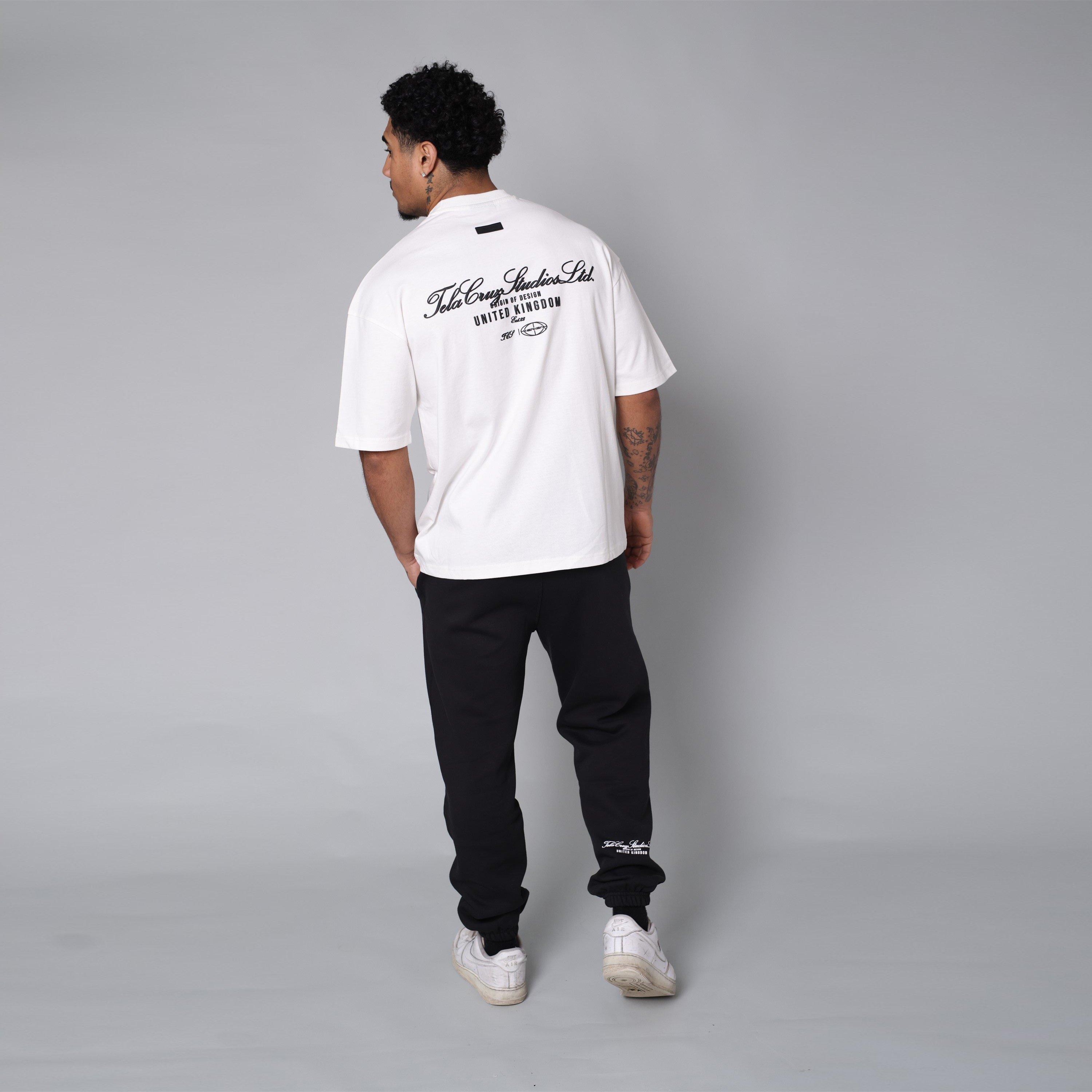 White - Tela Cruz - Men's Studio Tee Oversized T-Shirt - 8