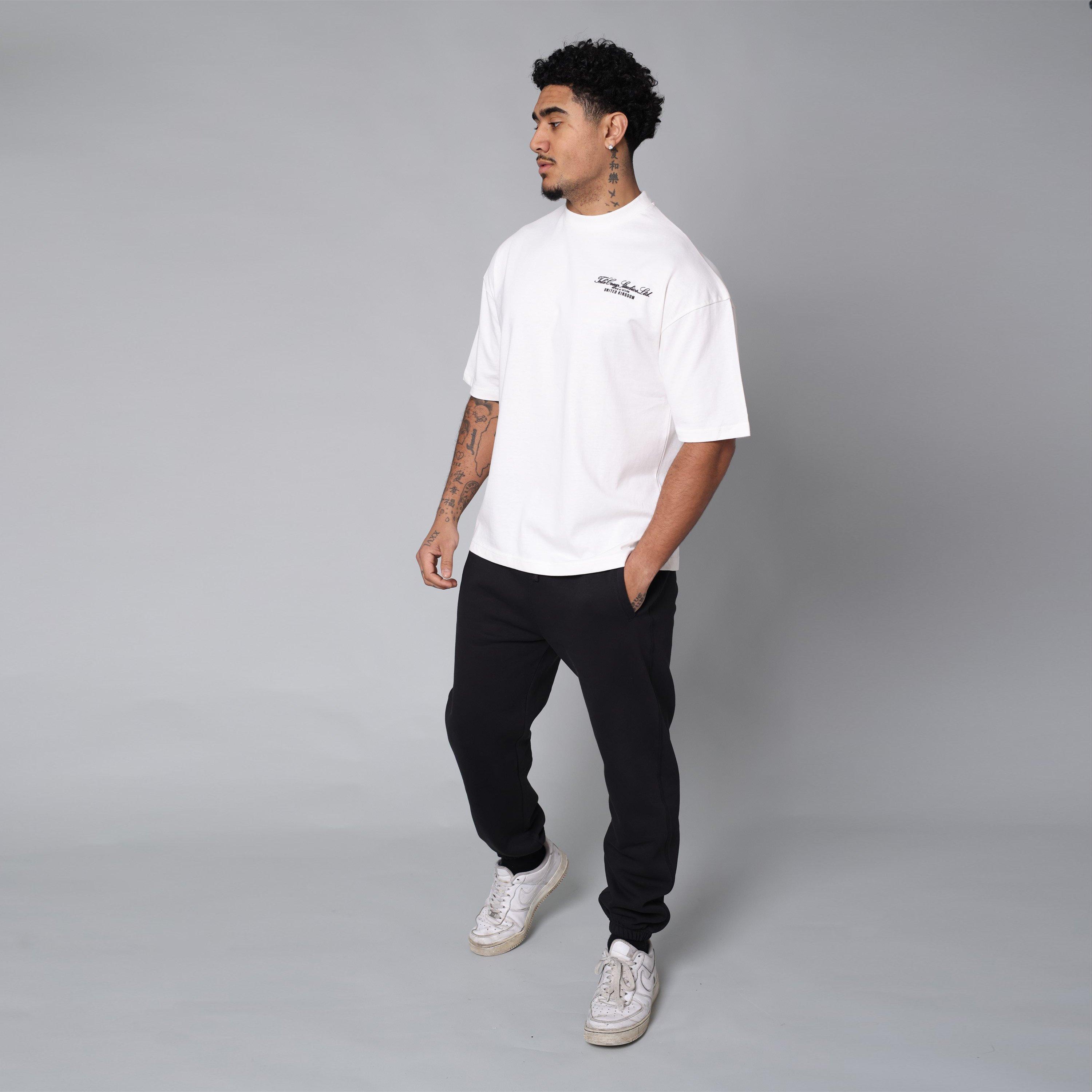 White - Tela Cruz - Men's Studio Tee Oversized T-Shirt - 9