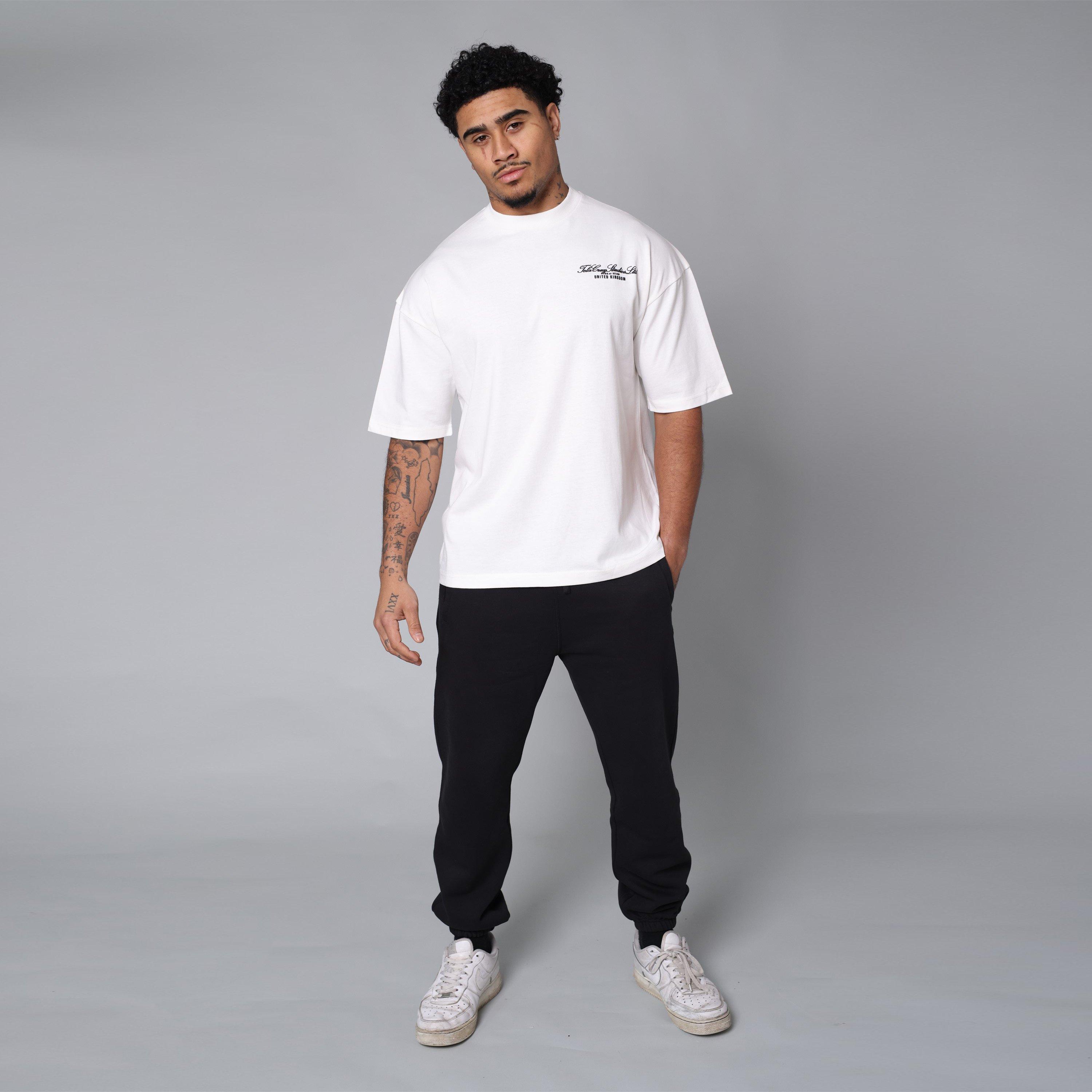 White - Tela Cruz - Men's Studio Tee Oversized T-Shirt - 10