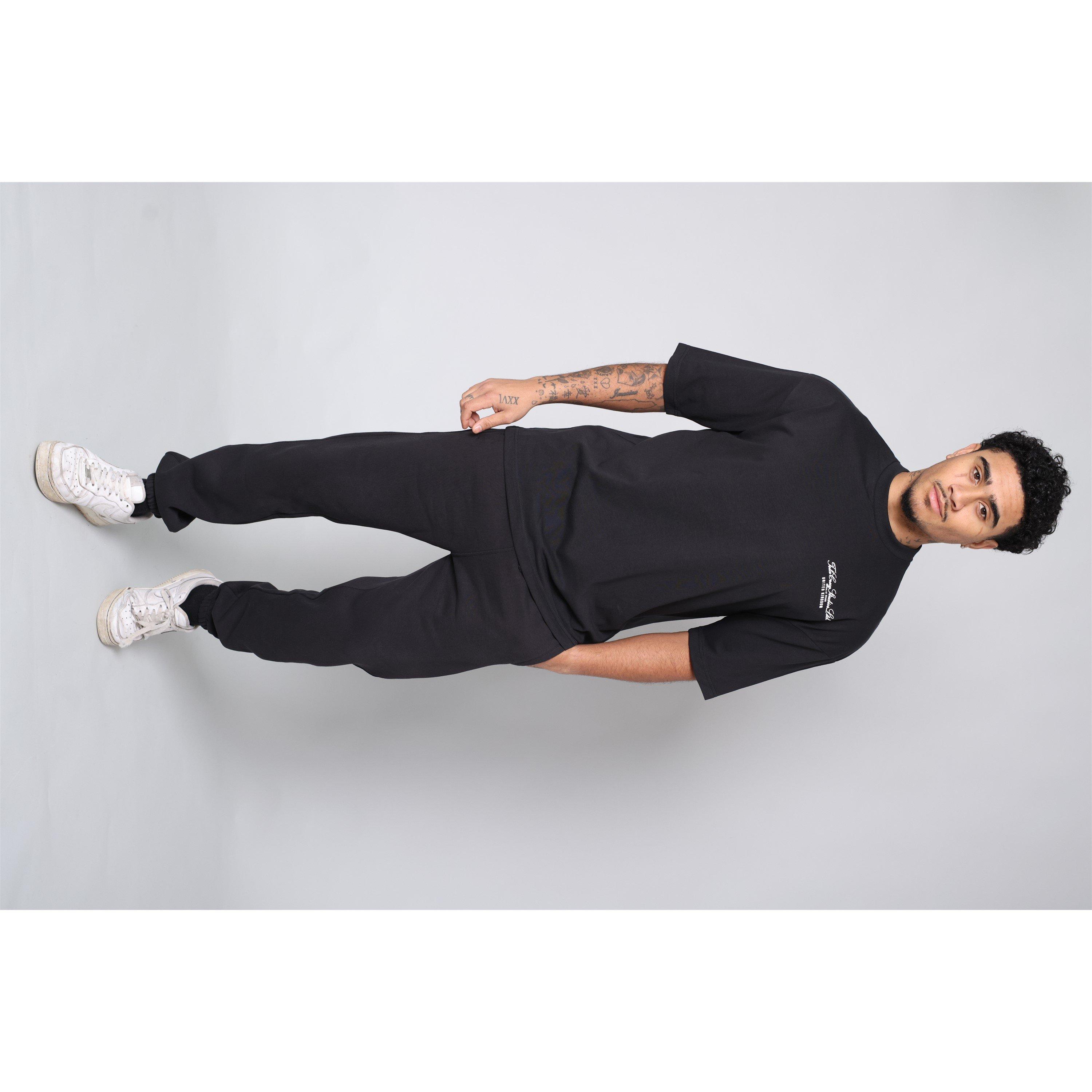 Black - Tela Cruz - Men's Studio Tee Oversized T-Shirt - 1