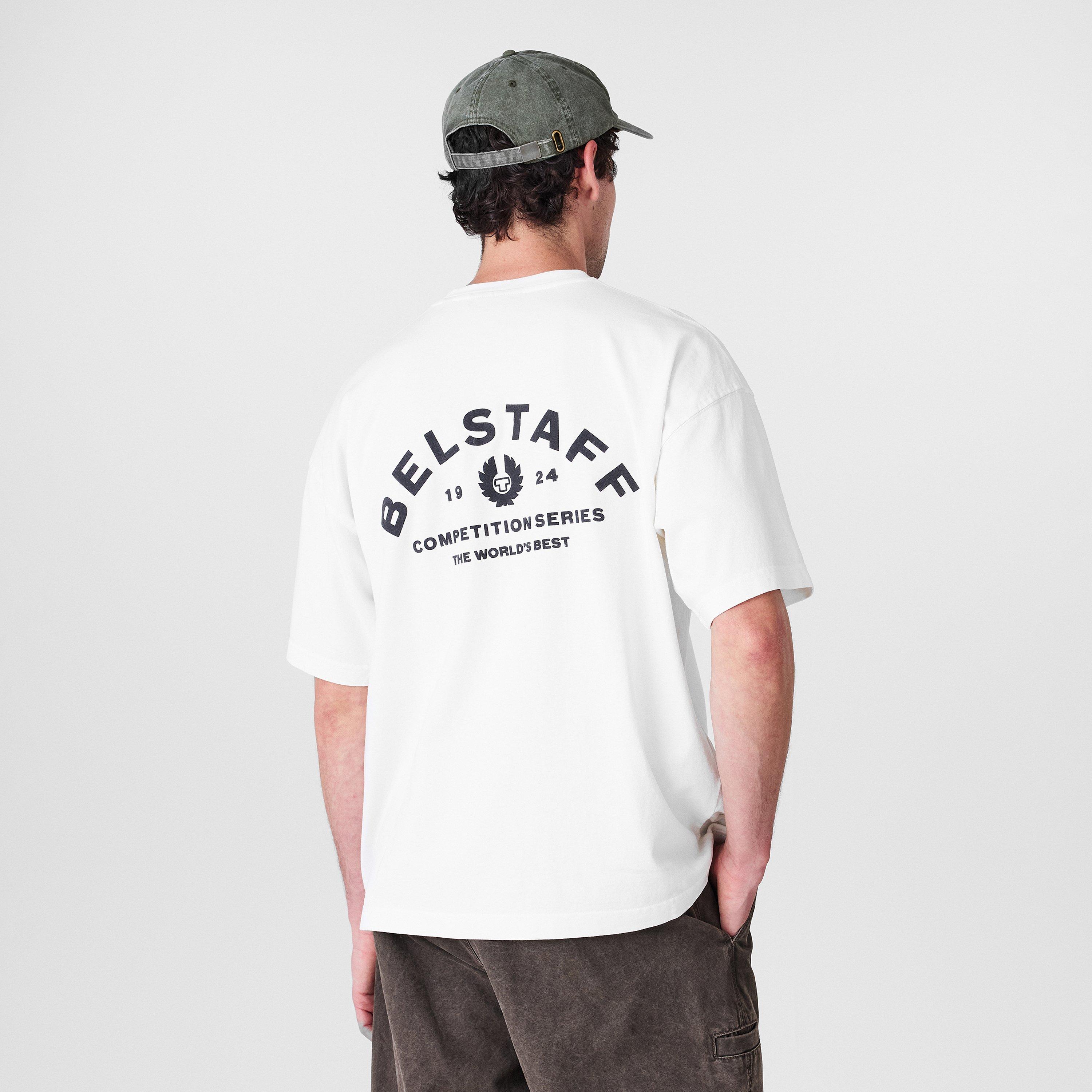 White - Belstaff - Men's Drop-Shoulder Oversized T-Shirt - 4