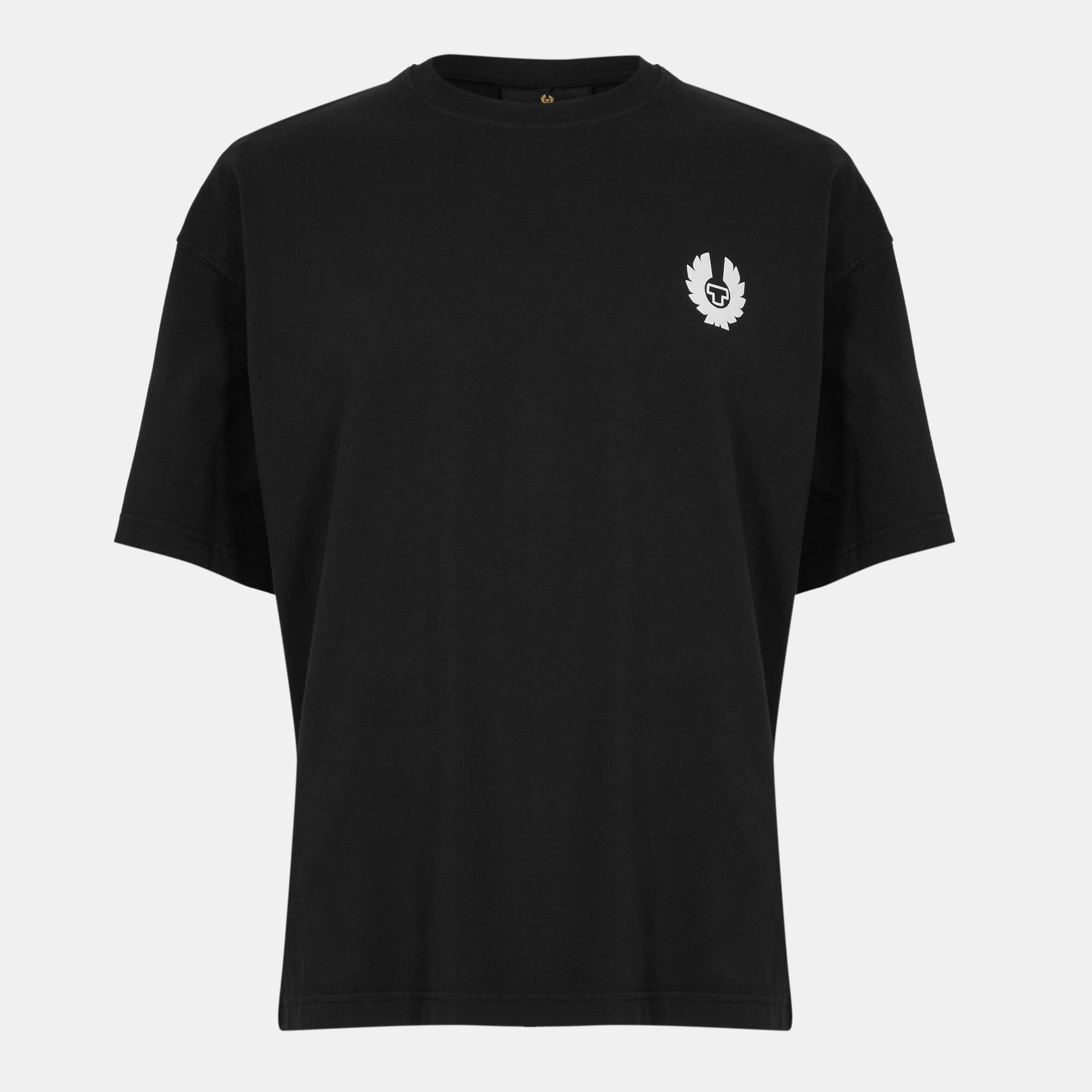 Belstaff Men's Drop-Shoulder Oversized T-Shirt - Black - S