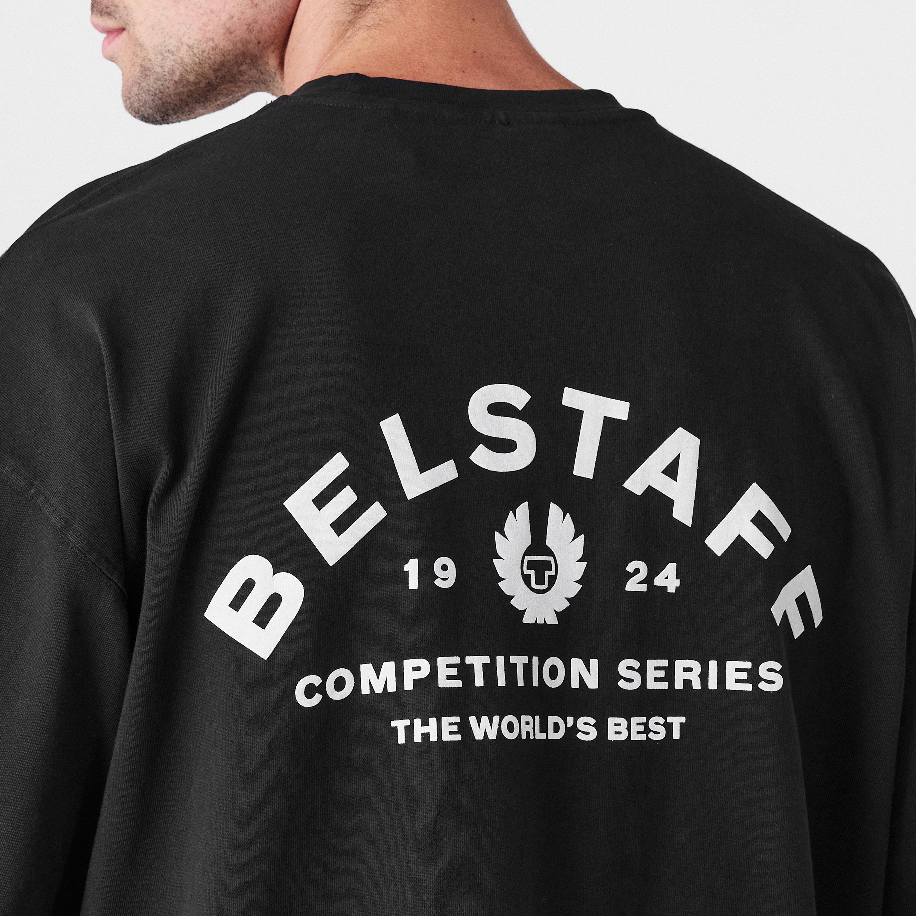 Black - Belstaff - Men's Drop-Shoulder Oversized T-Shirt - 5