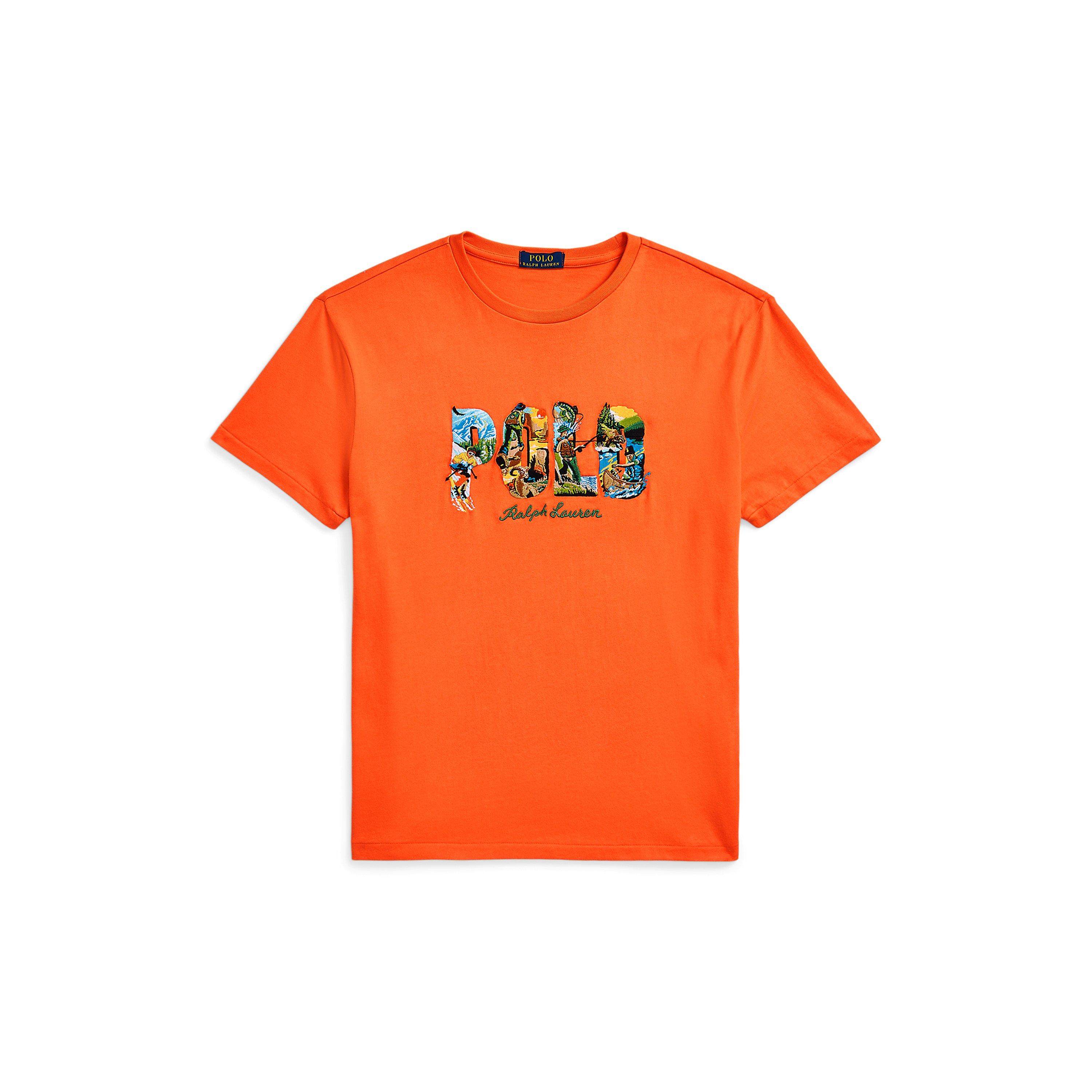 Orange Flame - Polo Ralph Lauren - Floral Logo Graphic T-Shirt - 1