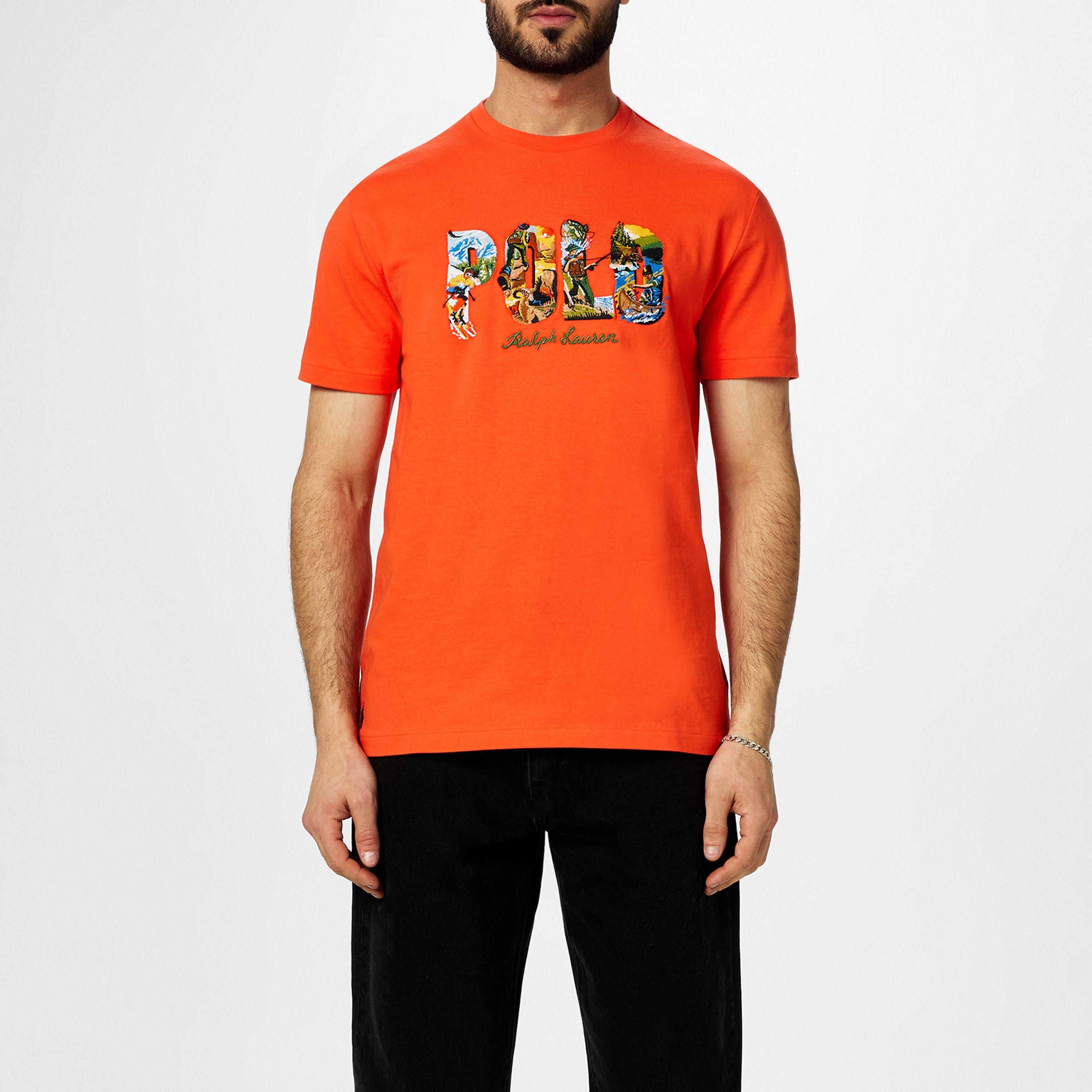 Orange Flame - Polo Ralph Lauren - Floral Logo Graphic T-Shirt - 2
