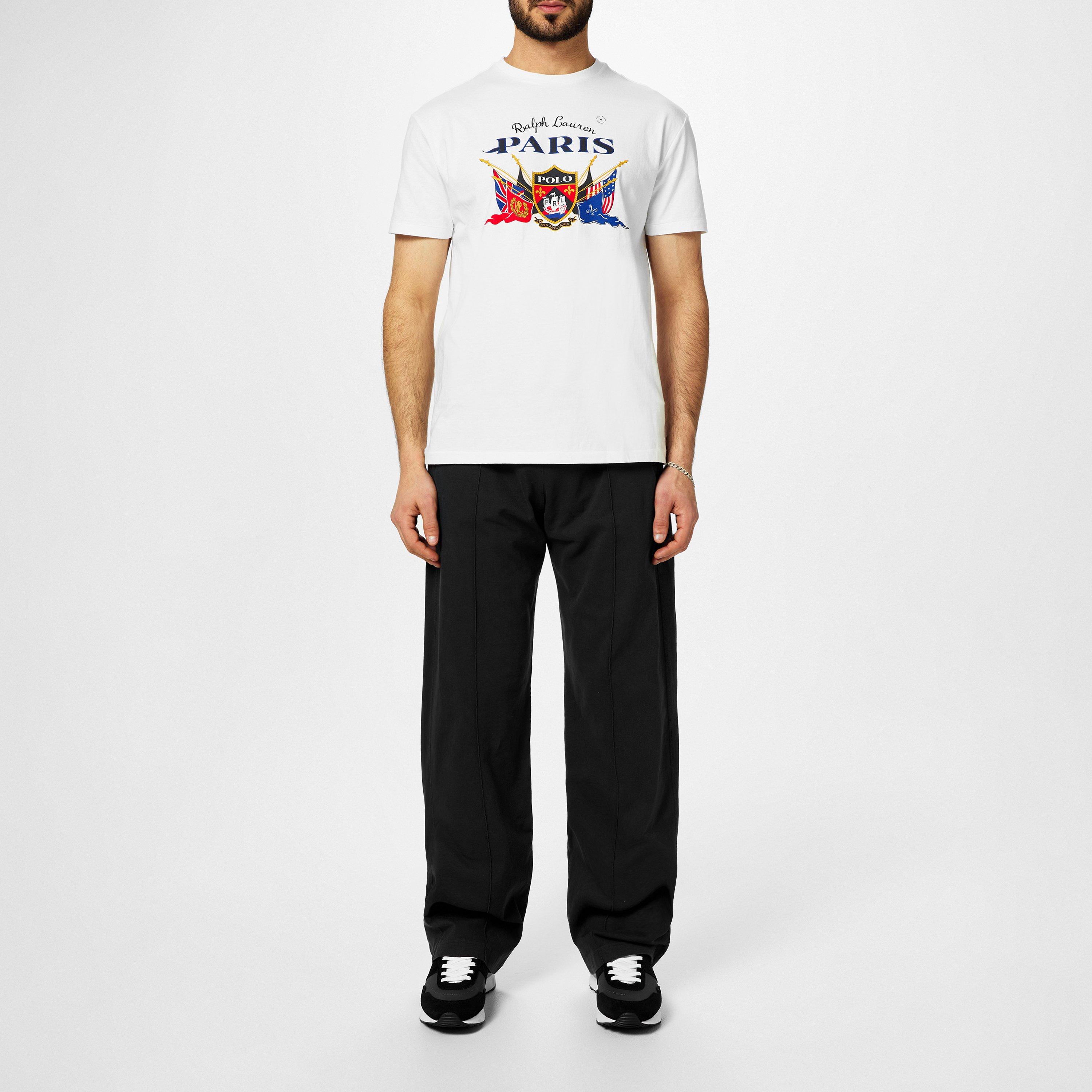 Classic White - Polo Ralph Lauren - Paris Logo T-Shirt - 5