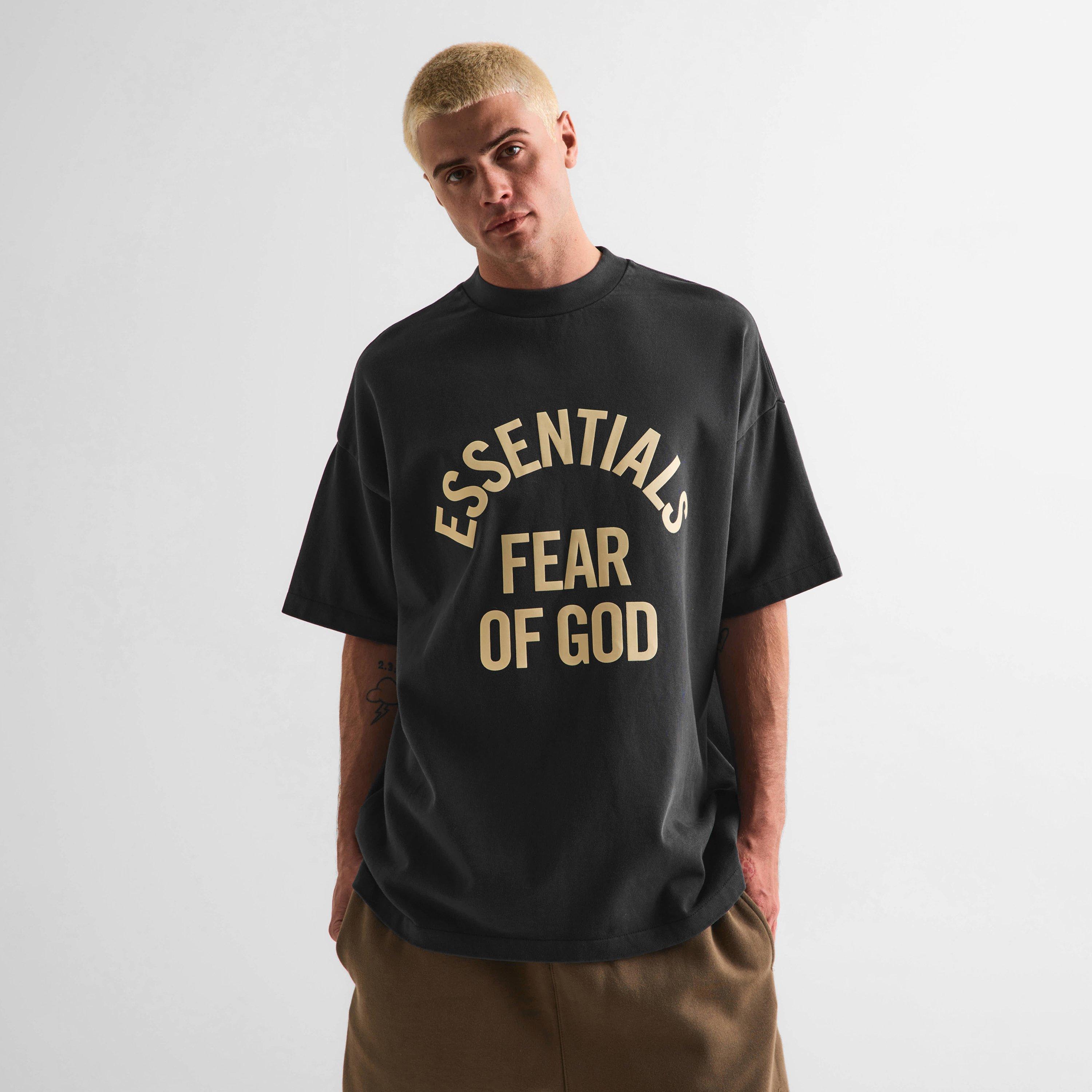Black - Fear Of God Essentials - Men's Oversized T-Shirt - 3
