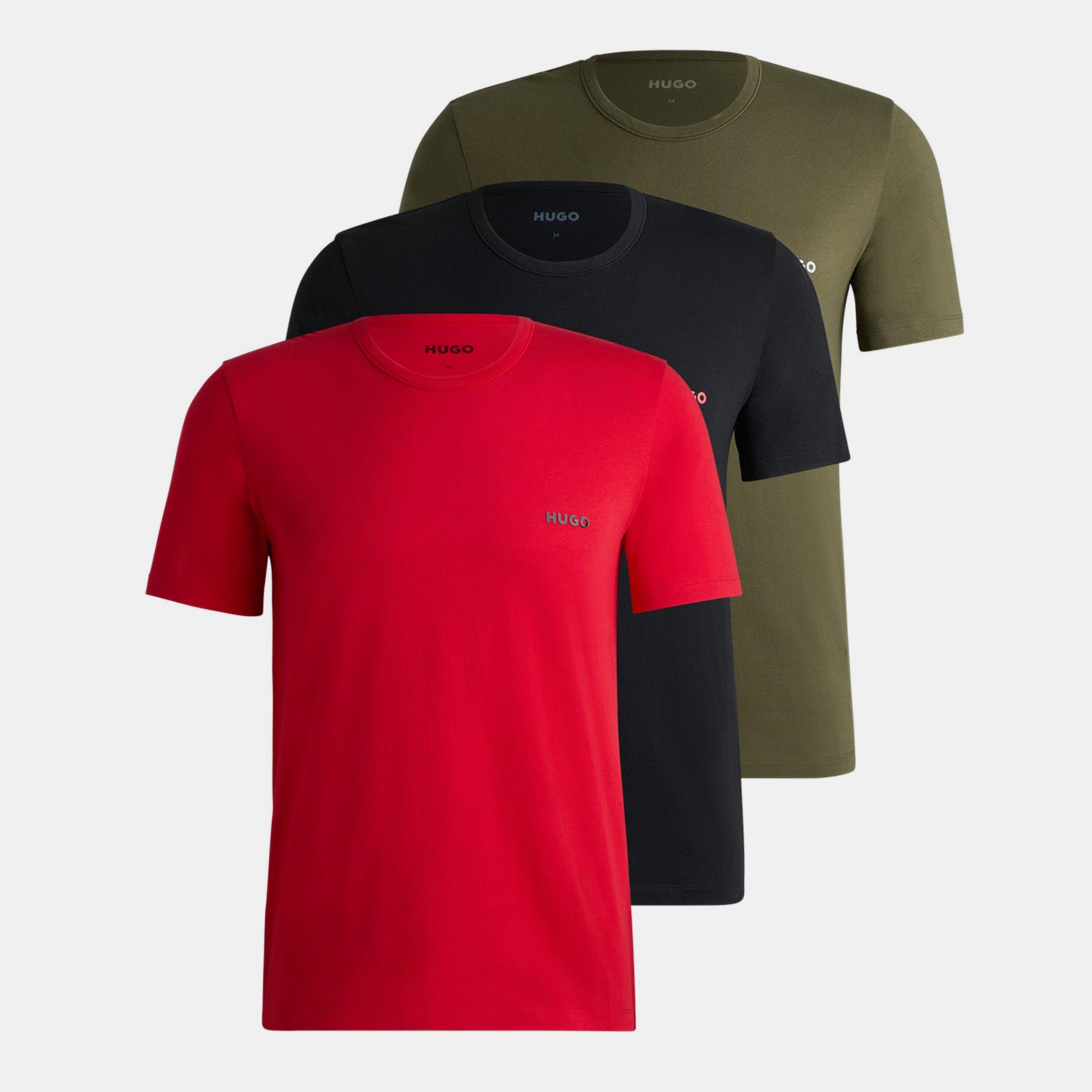 Red/Grn/Blk 985 - Hugo - 3 Pack of Pyjama T-Shirts - 1