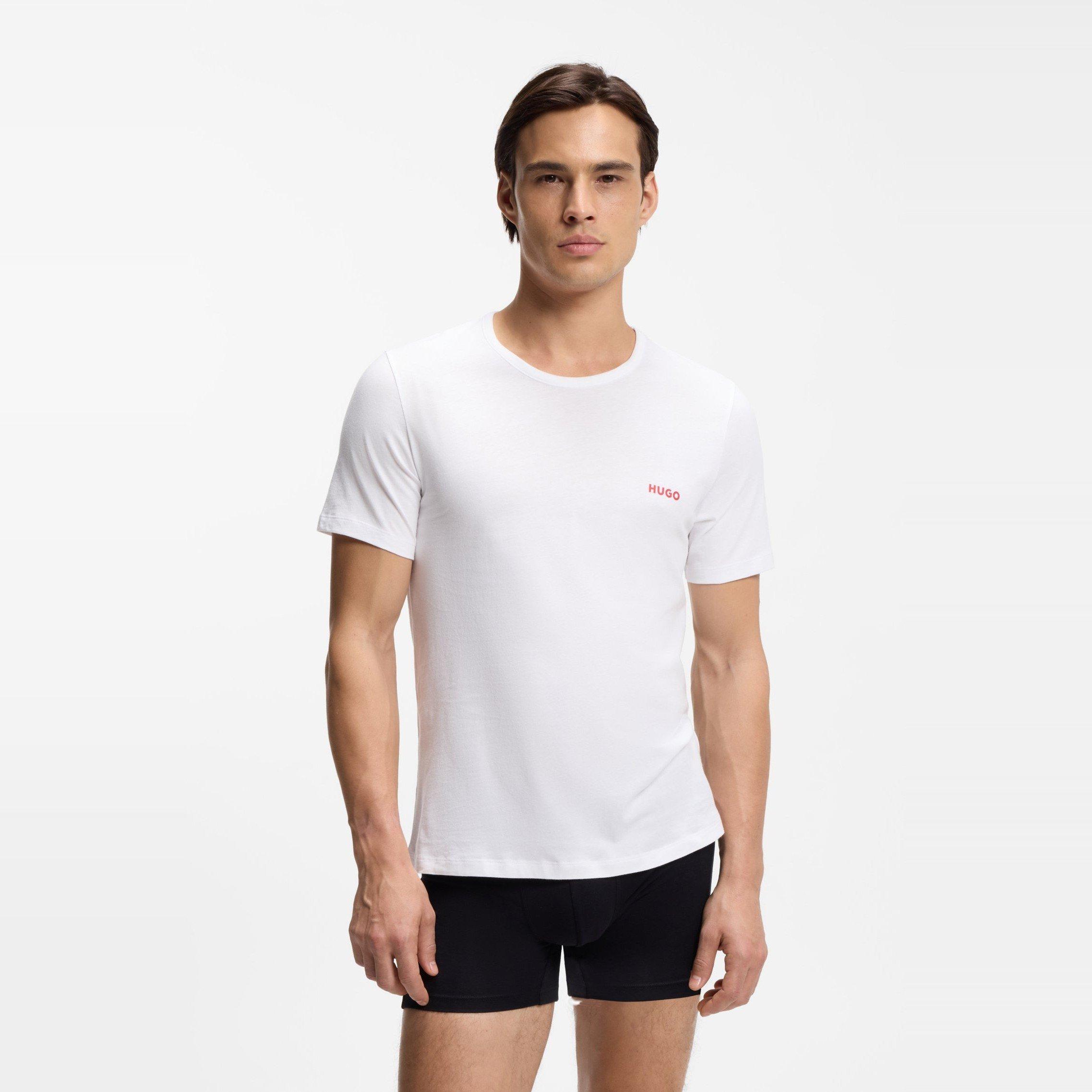 Open Misc - Hugo - Mens HUGO 3 Pack Short Sleeve Pyjama T-Shirts with Logo Detail - 2