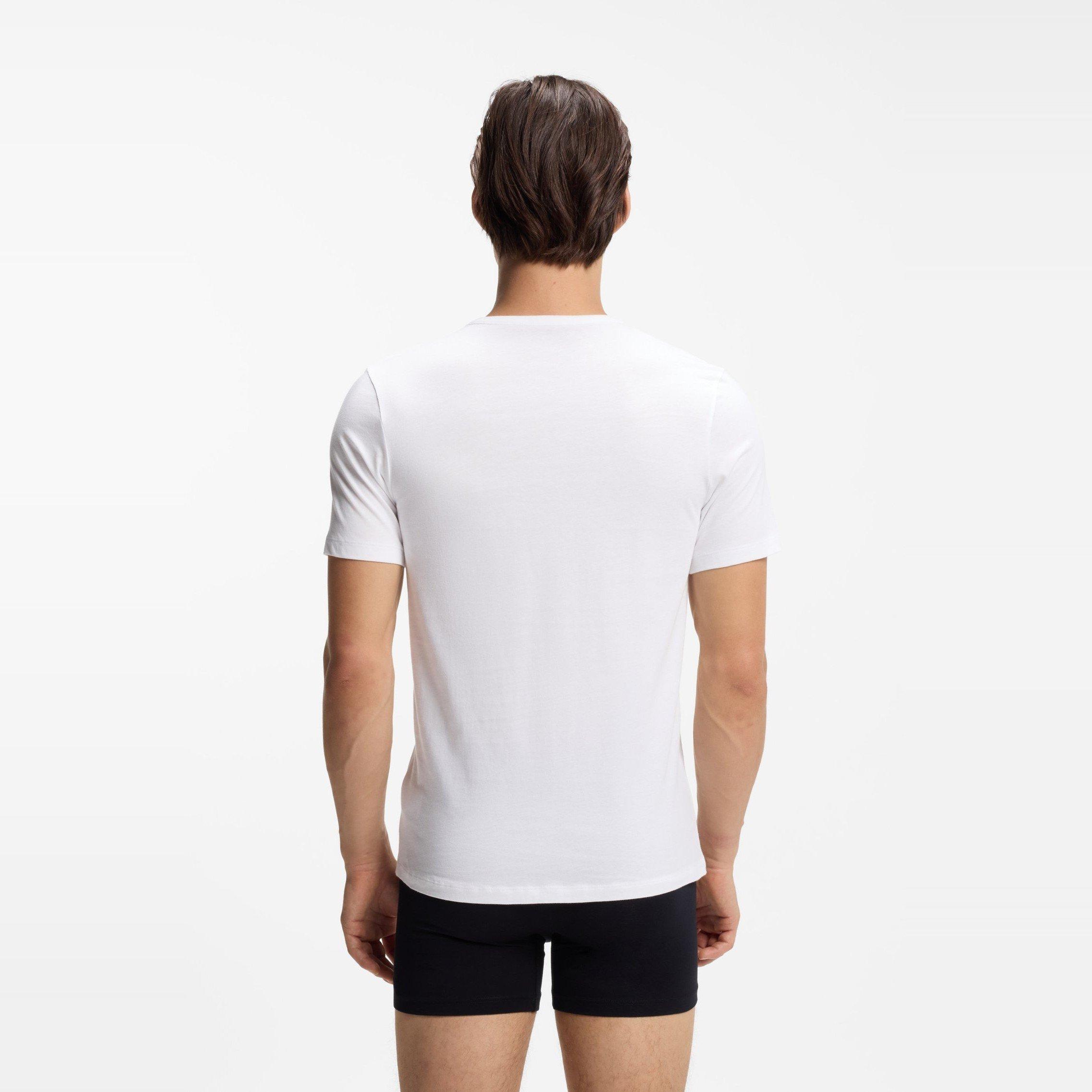 Open Misc - Hugo - Mens HUGO 3 Pack Short Sleeve Pyjama T-Shirts with Logo Detail - 3