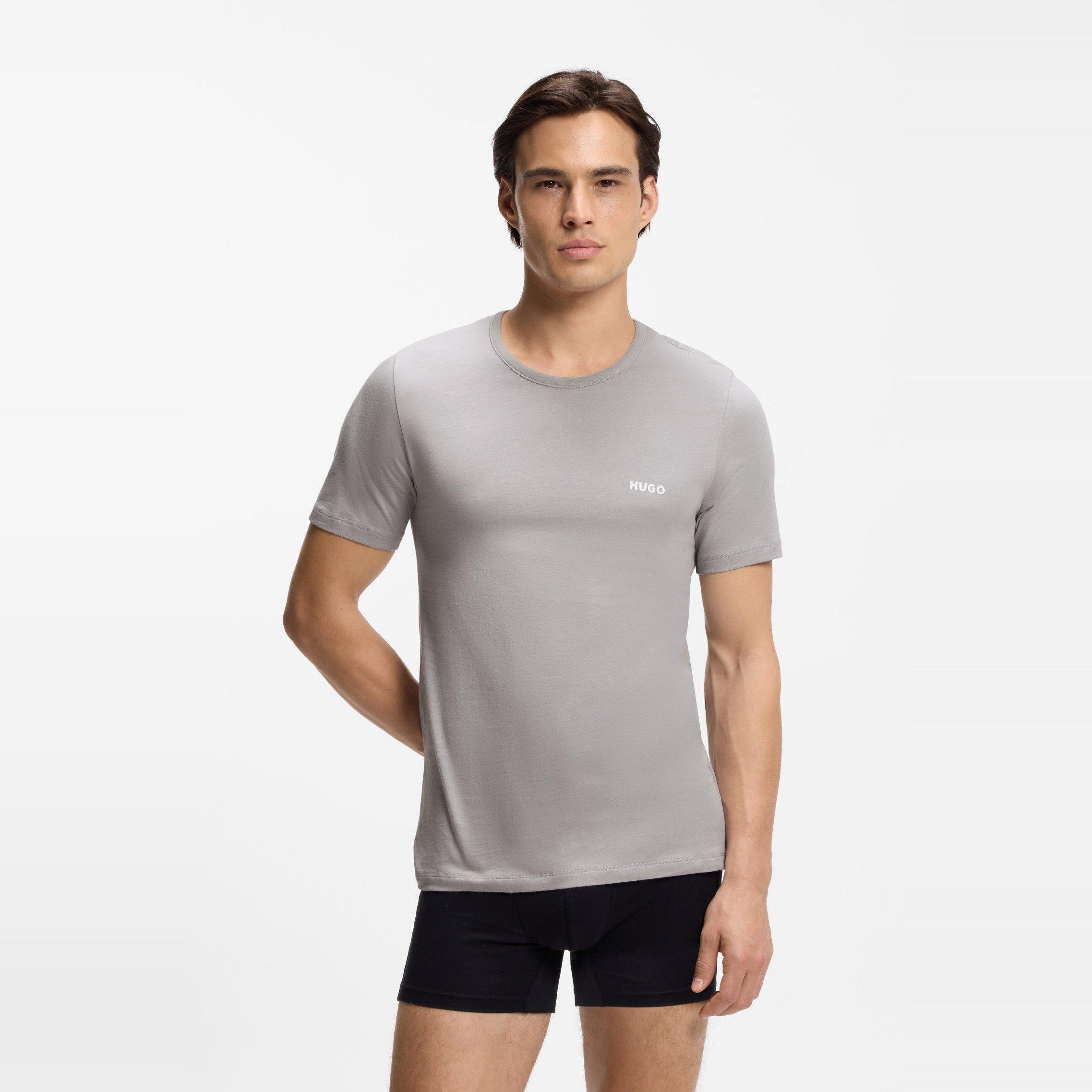 Open Misc - Hugo - Mens HUGO 3 Pack Short Sleeve Pyjama T-Shirts with Logo Detail - 4