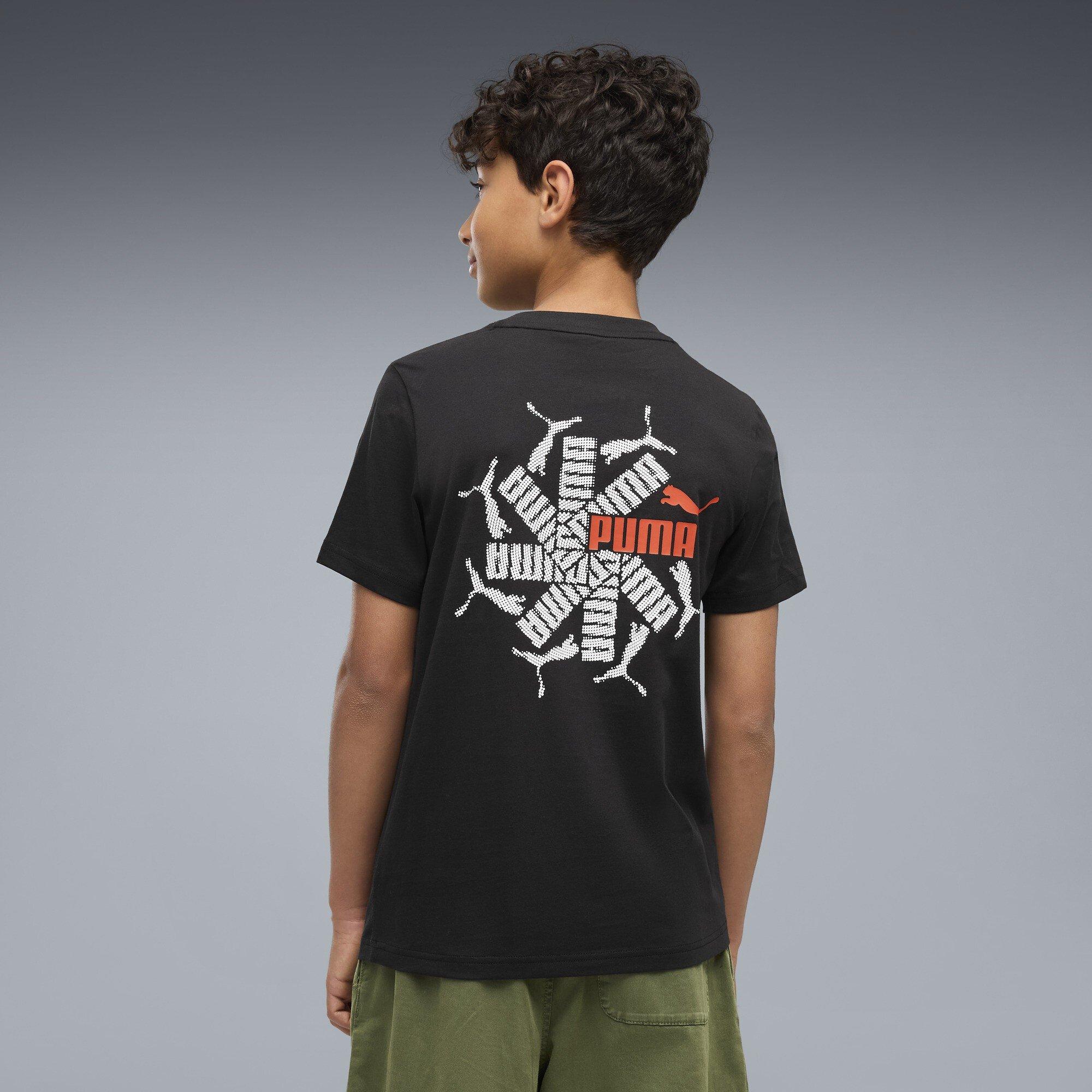 Puma Black - Puma - Puma Ess Logo Tee Jn64 - 4