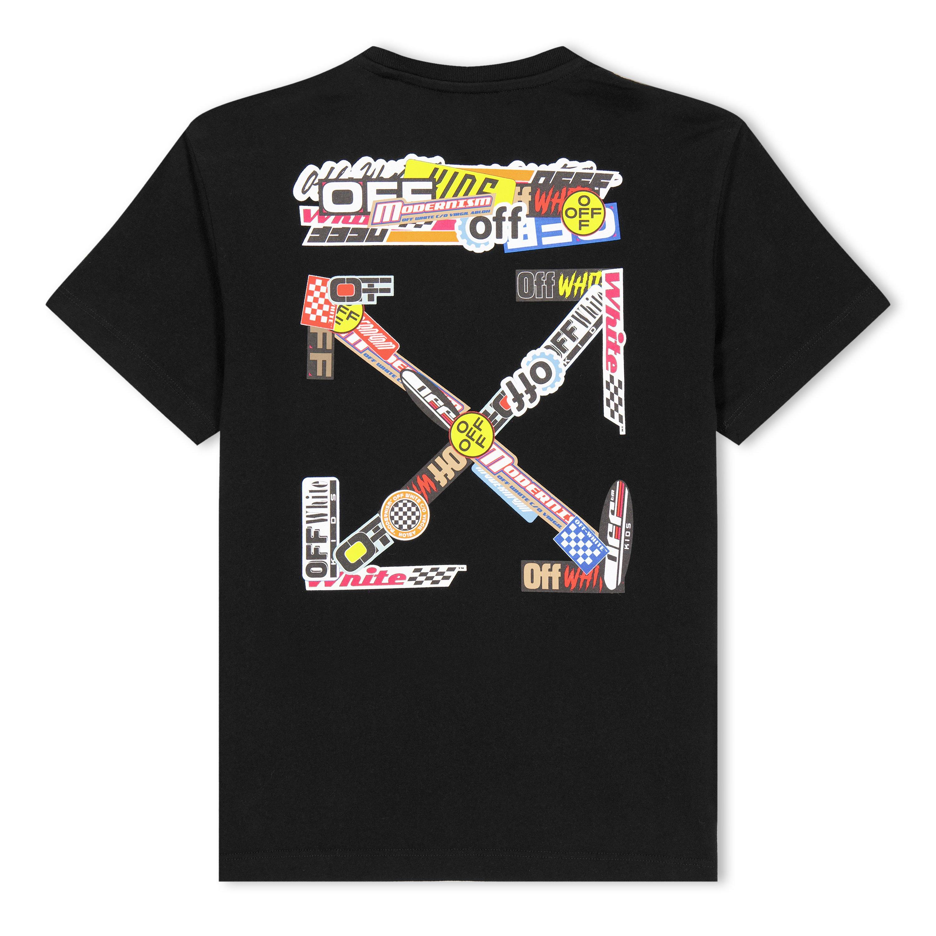 Zwart/Multikleur - Off White - Kids Arrow Short-Sleeve T-Shirt with Rear Logo Design - 2
