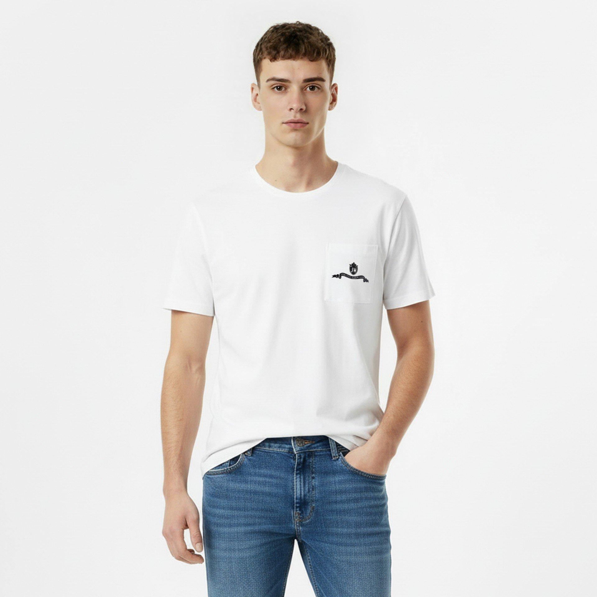 Branco - Jack Wills - JW Graph Pocket Tee Sn99 - 2