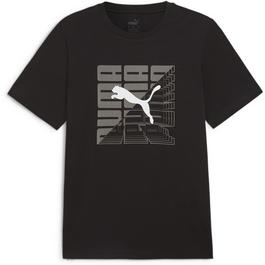 Puma Puma Graphics Wording Tee T-Shirt Mens