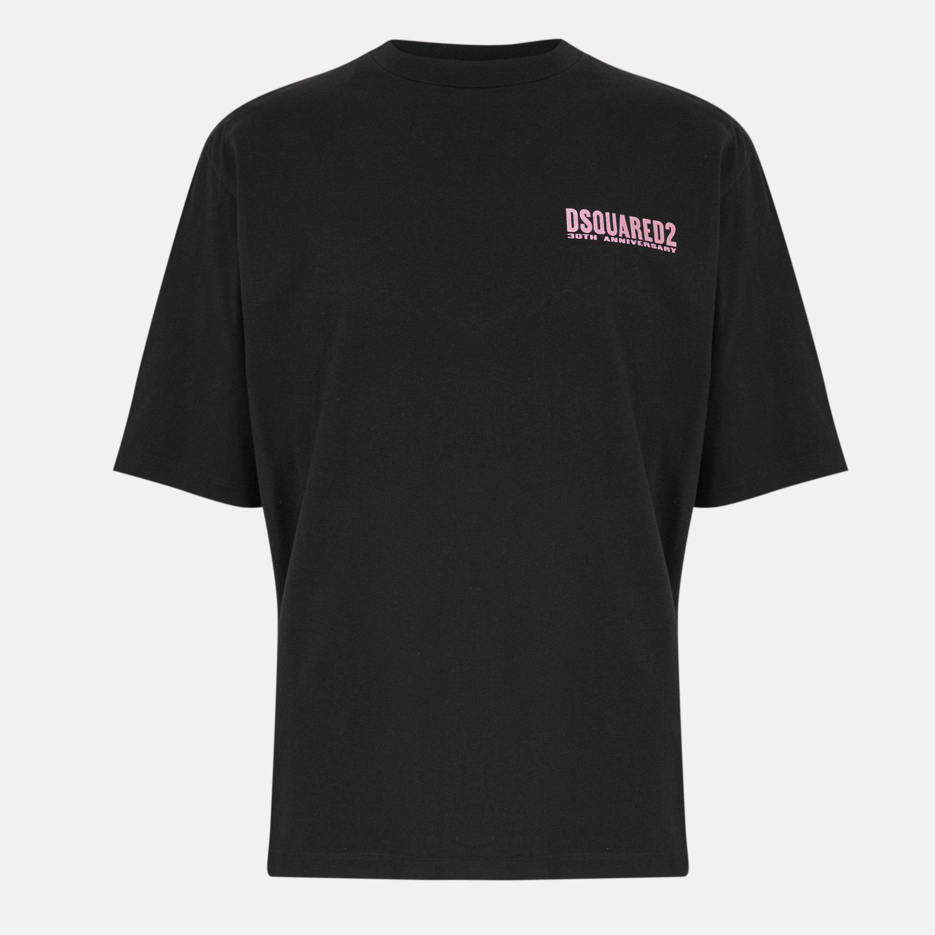 Black - DSquared2 - Men's Loose Fit Oversized T-Shirt - 1