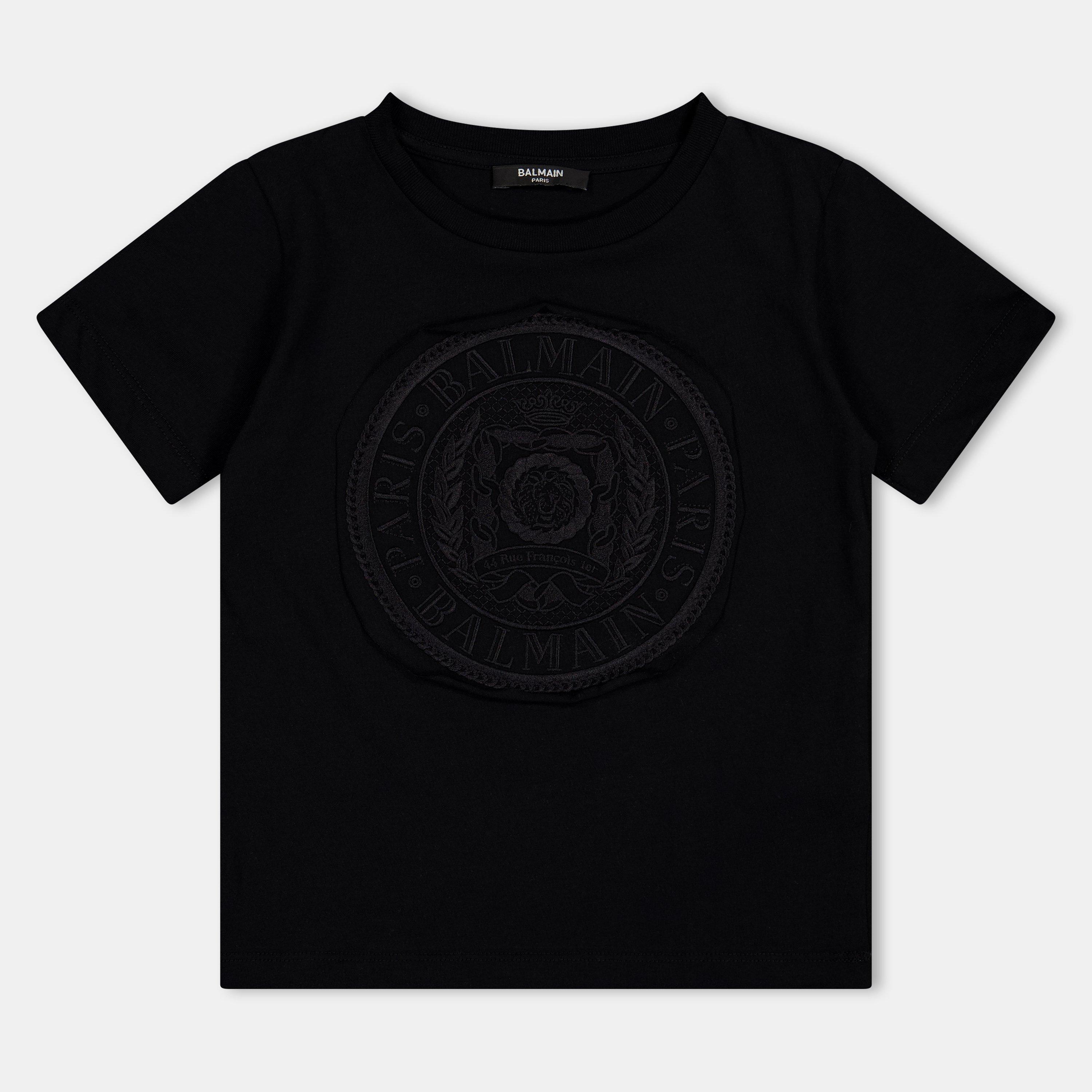 Balmain  Kids' T-Shirt - Black 930NE - Size 6Y