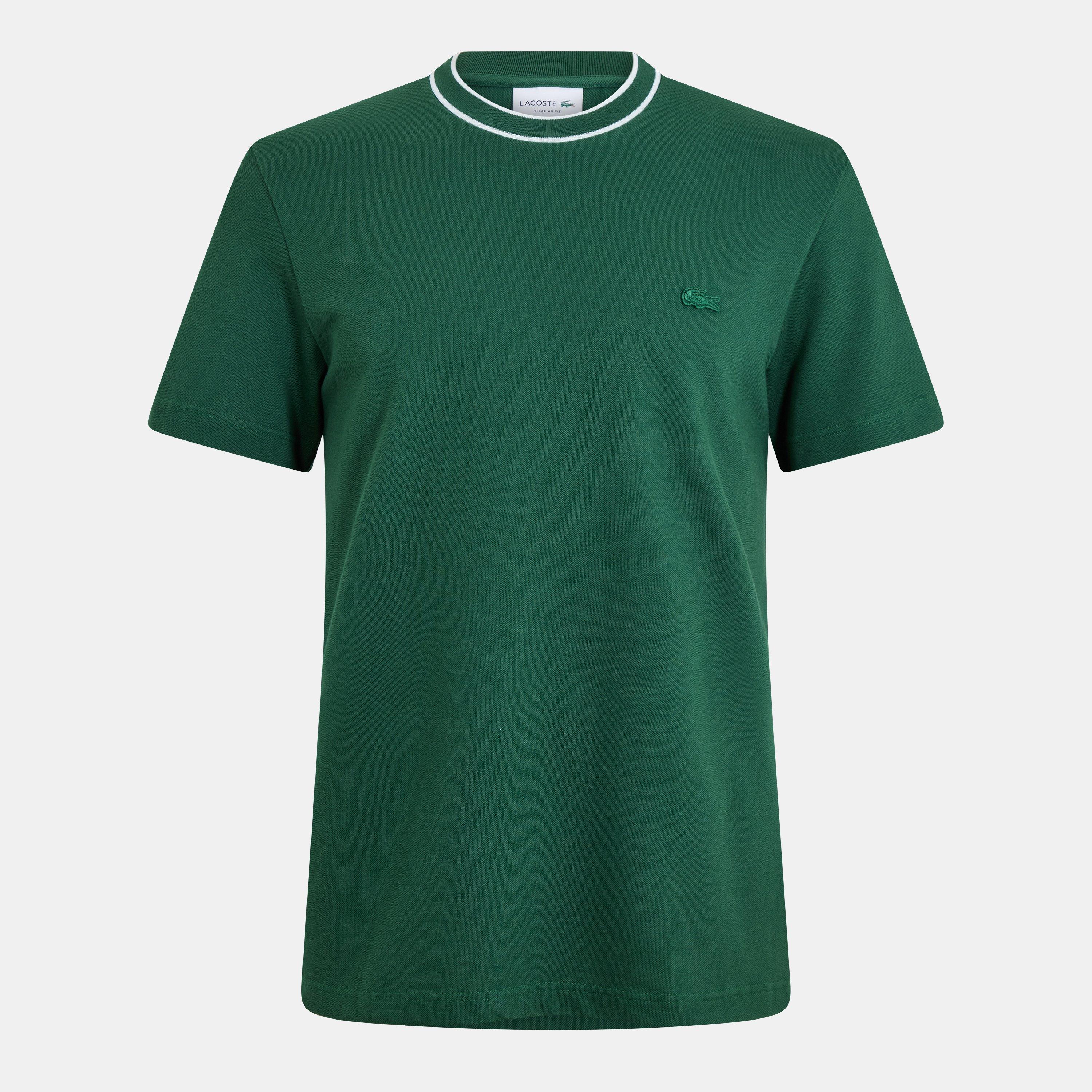 Lacoste Men's Green 132 Tipped T-Shirt - S