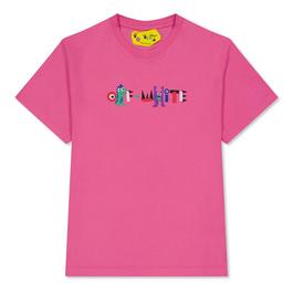 Off White Monster Logo T Shirt Juniors